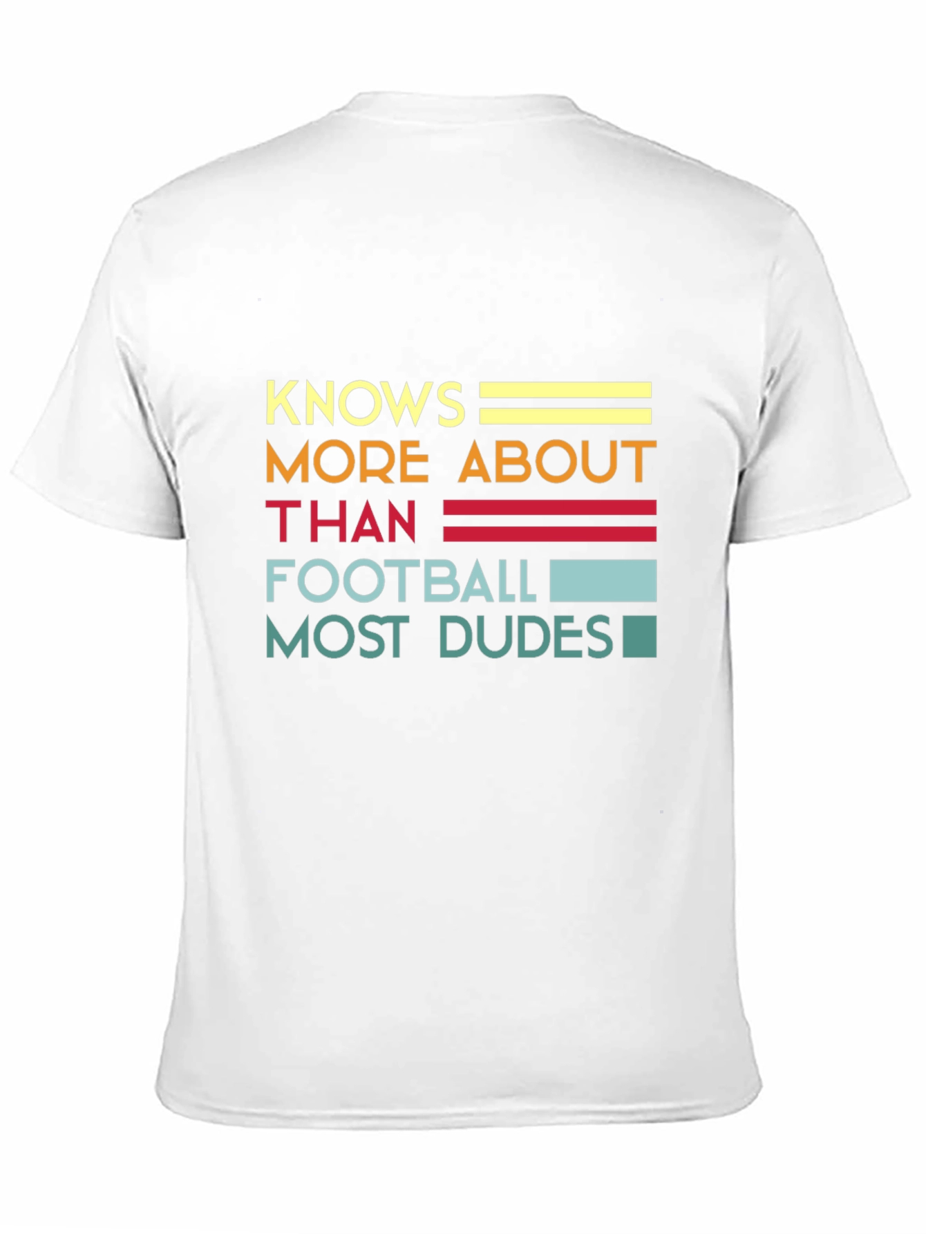 Black Knows More About Than Football Graphic T-Shirt view 11