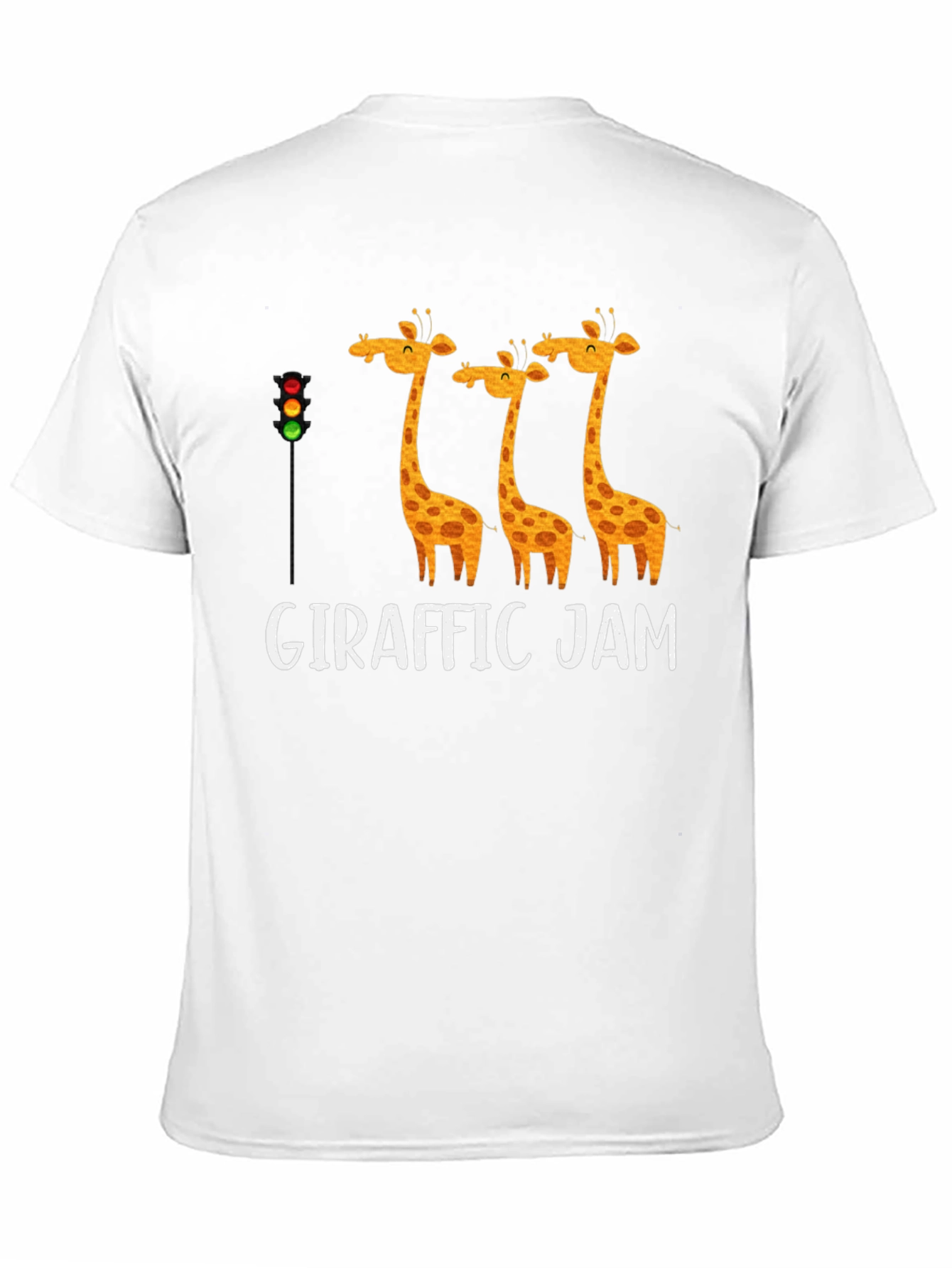 Black Giraffe Traffic Jam T-Shirt Funny Animal Tee view 11