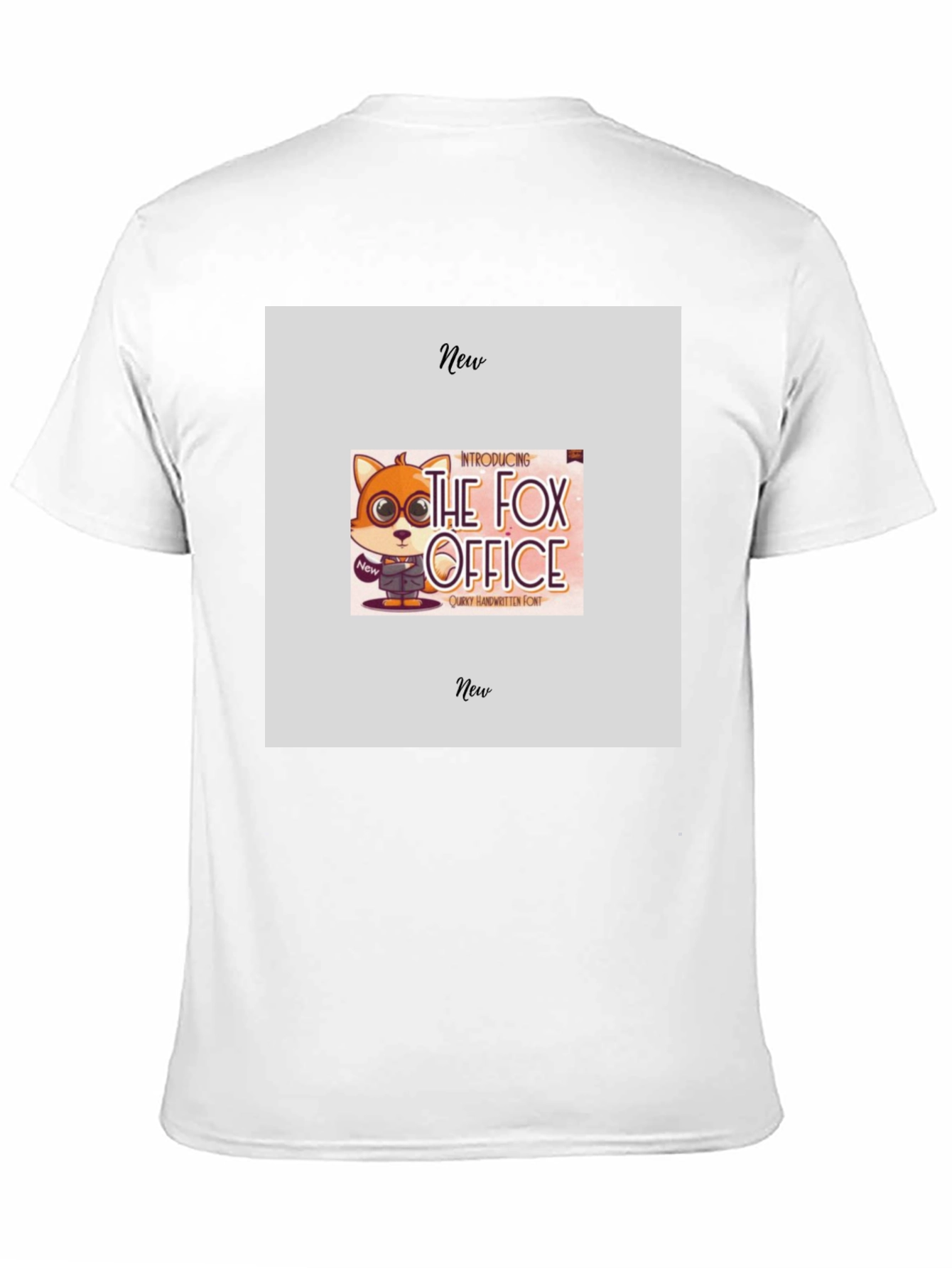 Black Fox Office Graphic Tee - Trendy Crew Neck T-Shirt view 11