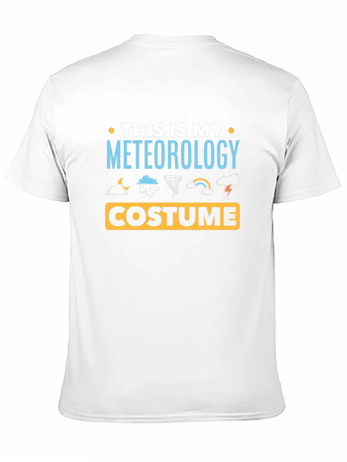 Black Meteorology Costume T-Shirt - Weather Fan Tee view 11