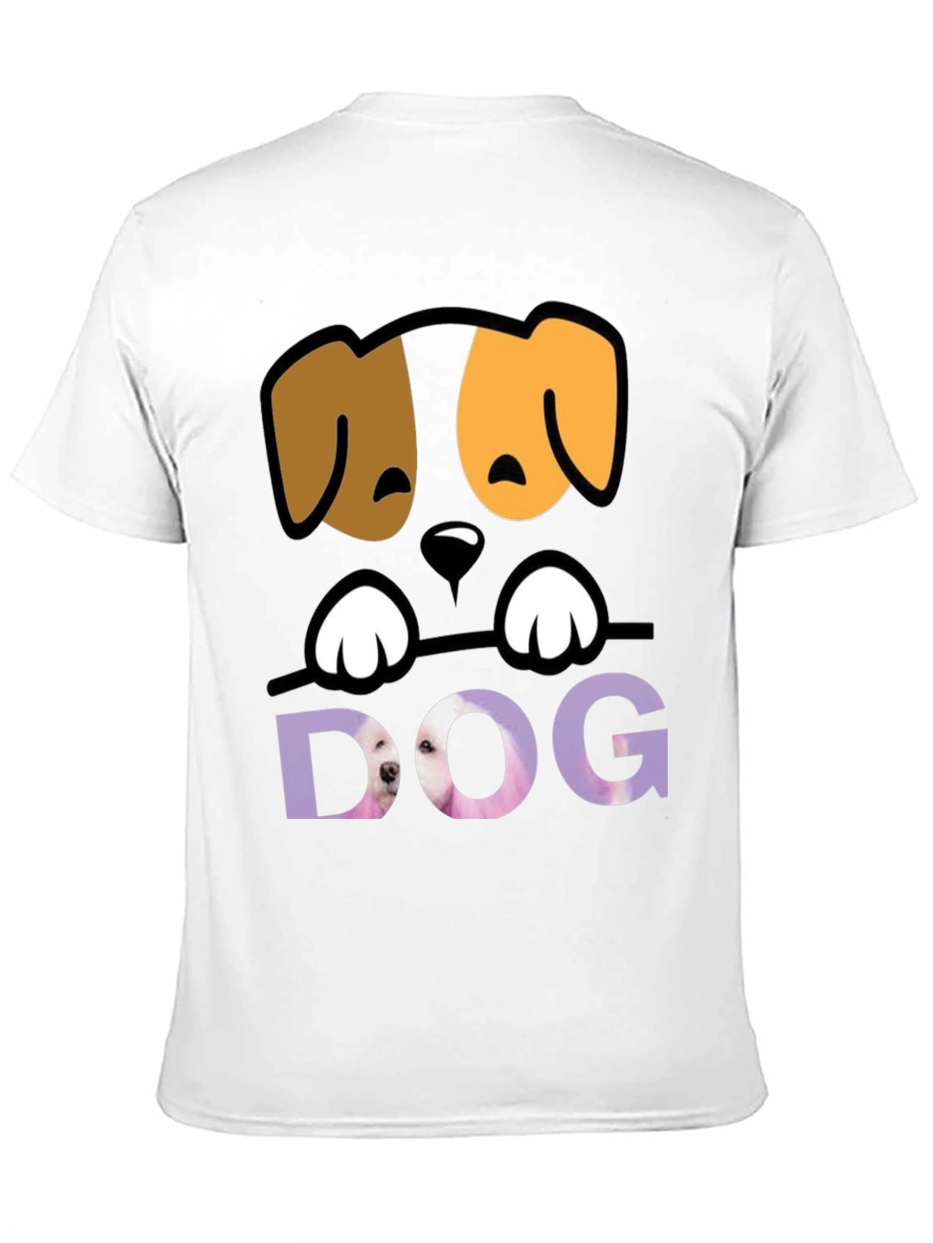 Black Cute Dog Graphic Tee - Men's Black T-Shirt view 11