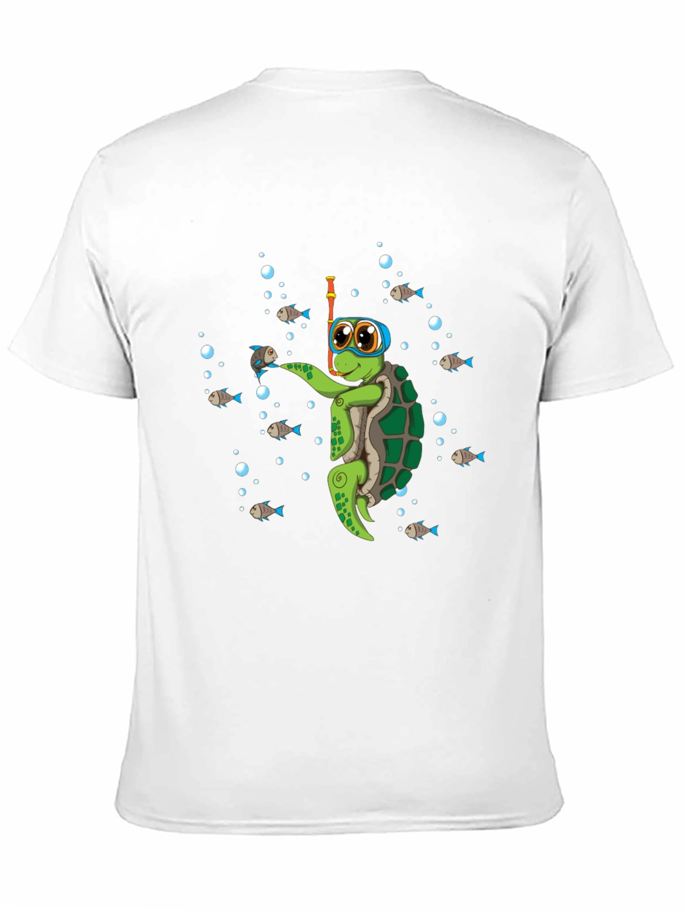 Black Diving Turtle Graphic Tee - Cool Underwater Adventure view 11
