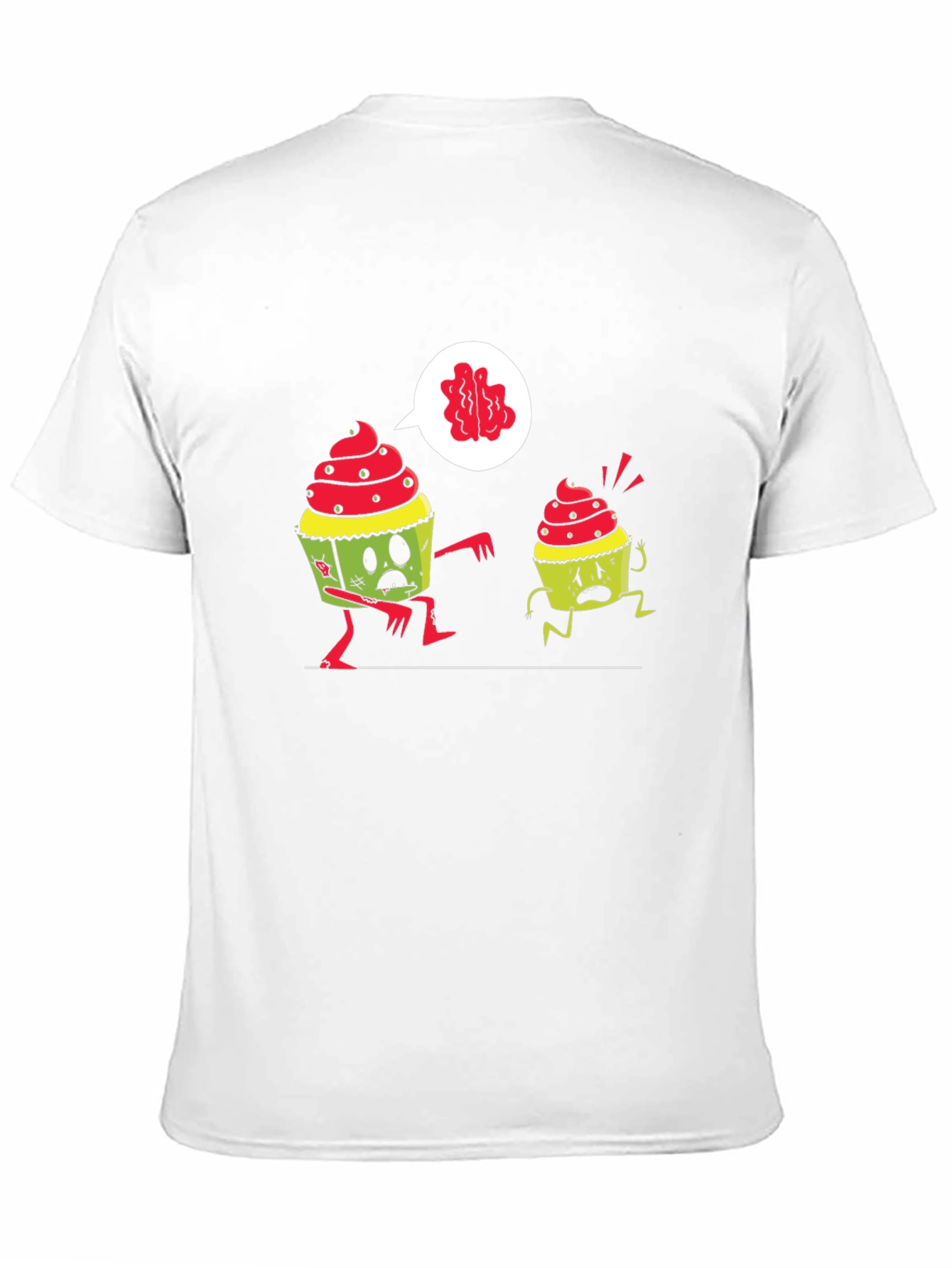 Black Zombie Cupcake T-Shirt - Brains! view 11