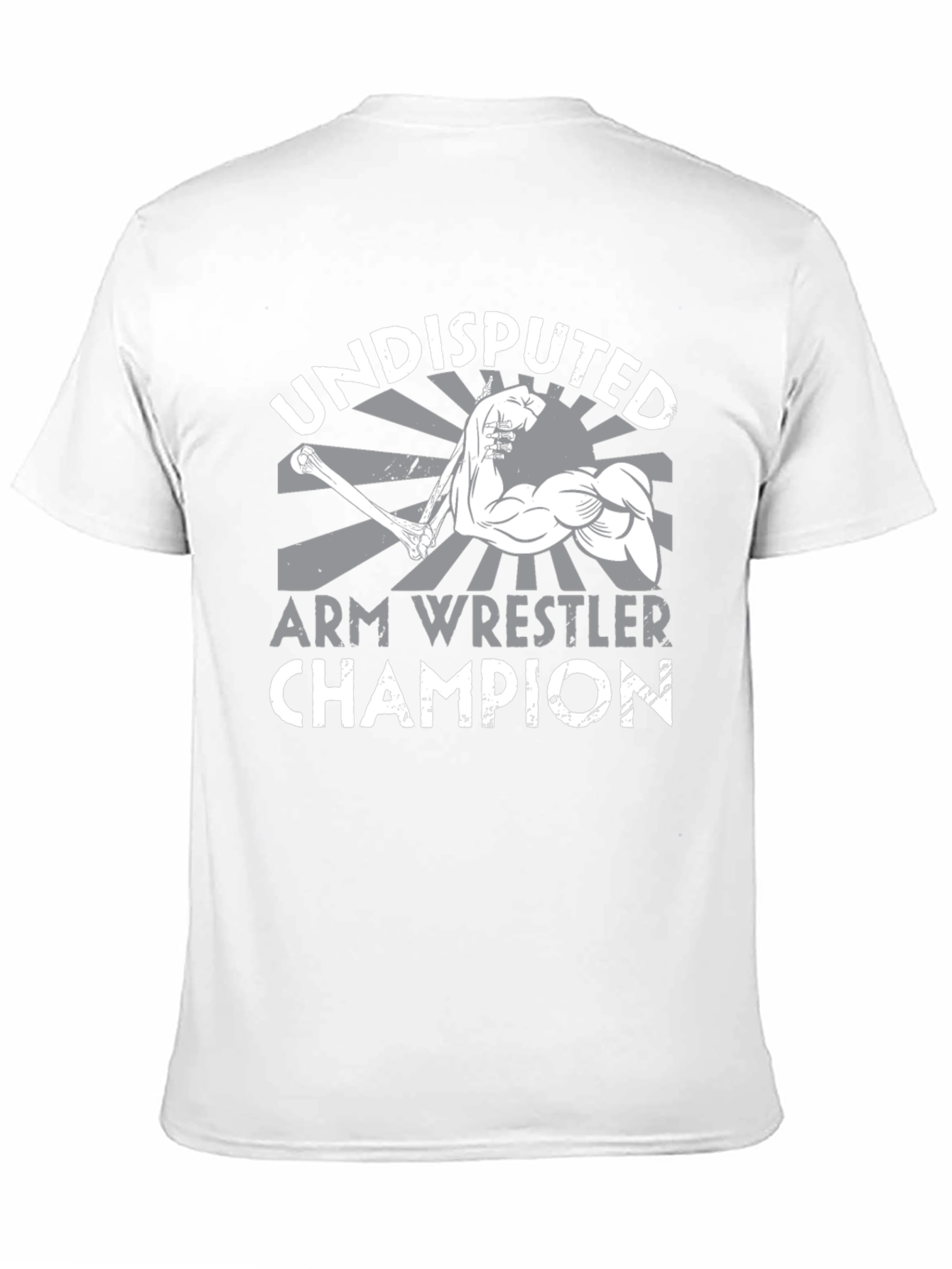 Black Undisputed Arm Wrestler Champion Black T-Shirt view 11