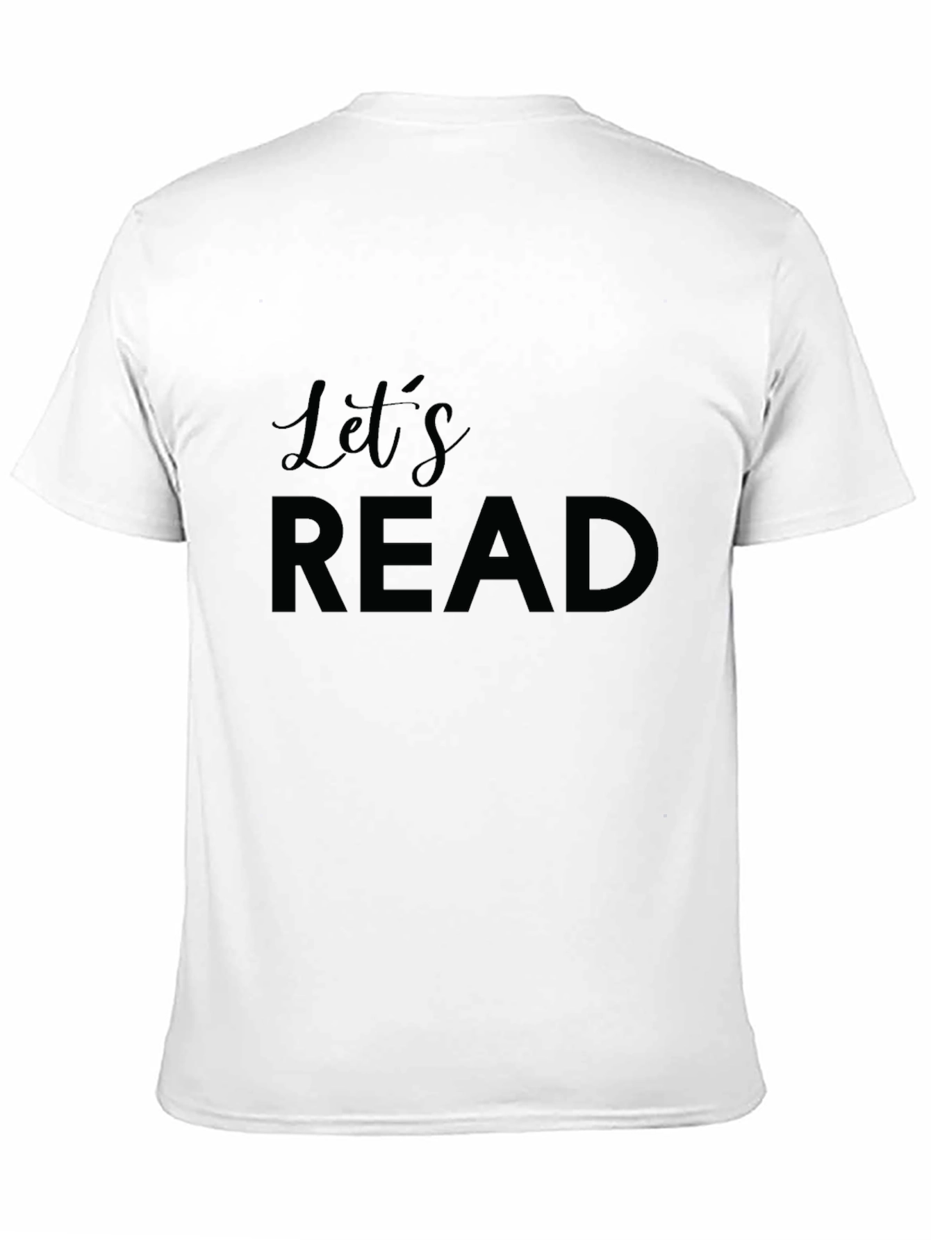 Black Let's Read Graphic T-Shirt - Black Casual Tee view 11