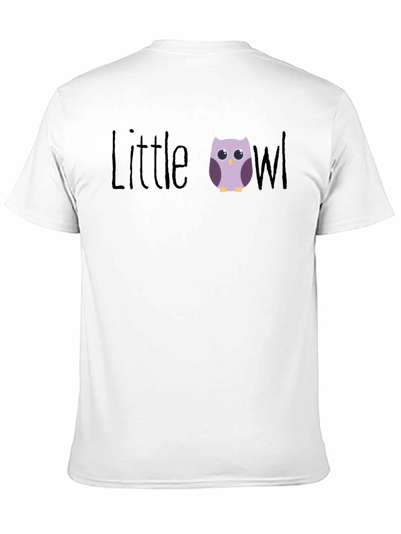 Black Little Owl Graphic T-Shirt - Cute Bird Tee view 11