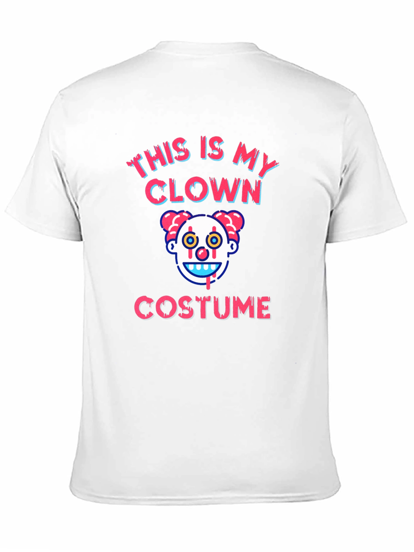 Black Clown Costume Graphic T-Shirt - Halloween Tee view 11