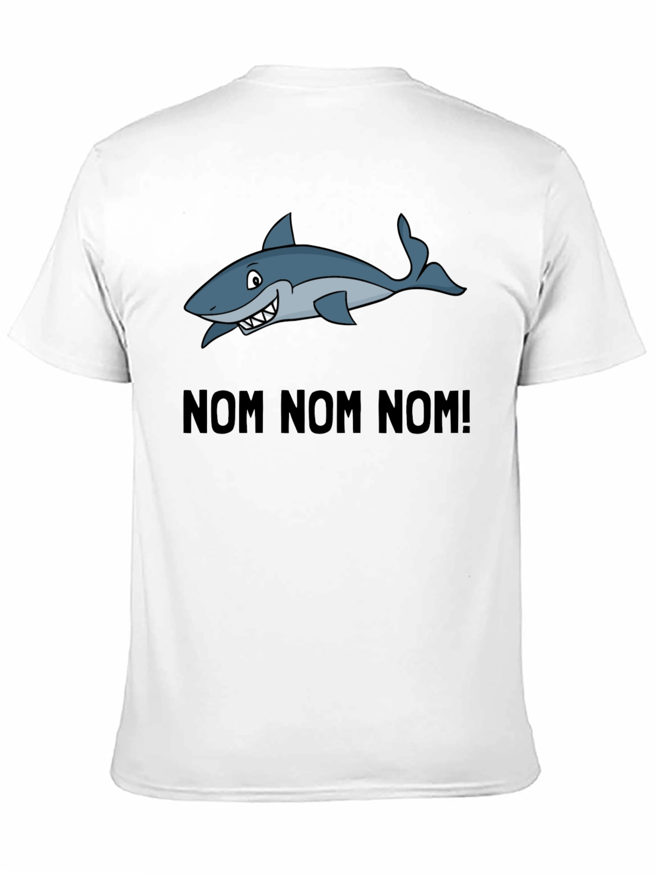 Black Nom Nom Nom Shark Graphic T-Shirt view 11