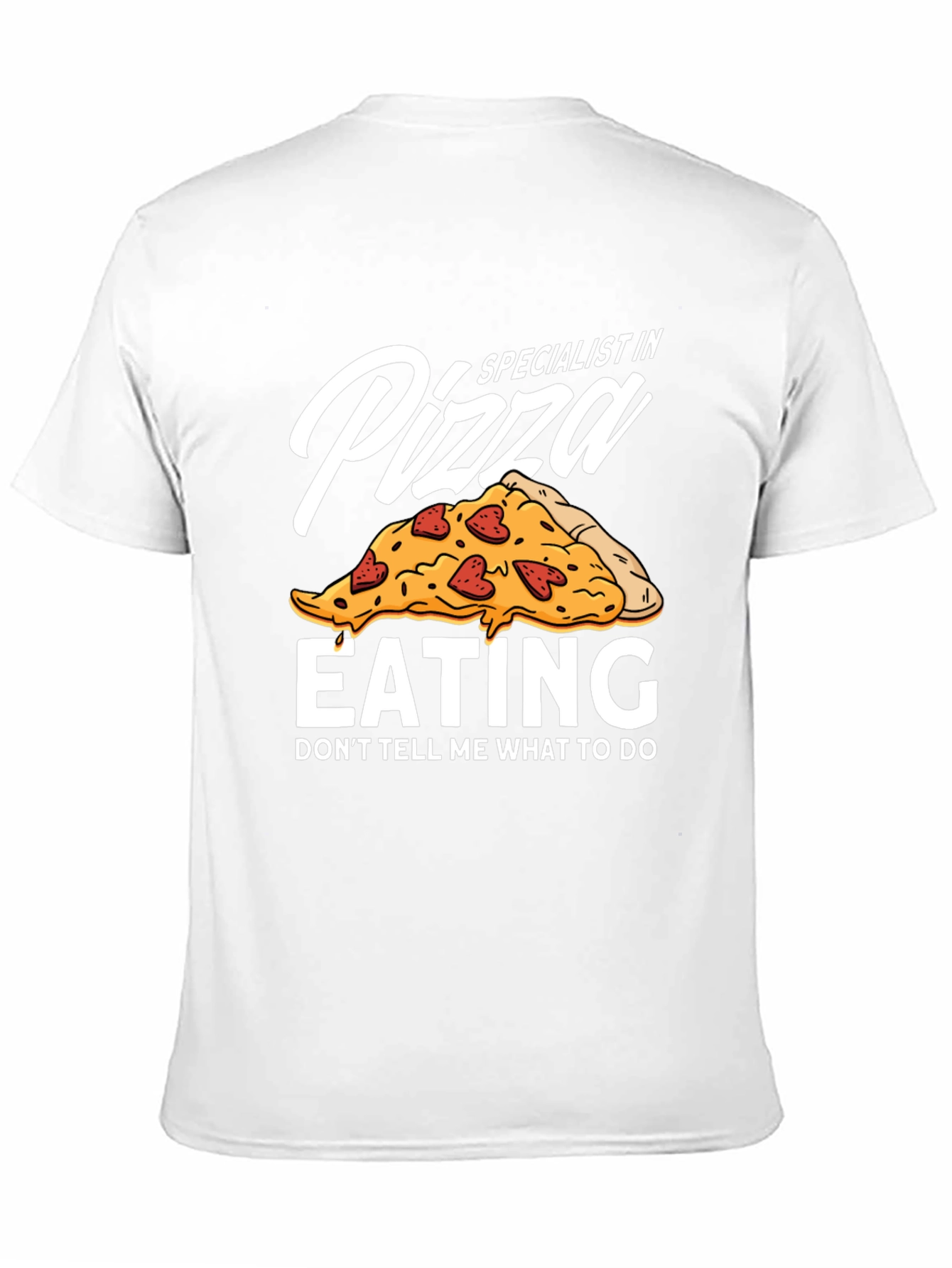 Black Pizza Eating Specialist Graphic T-Shirt view 11