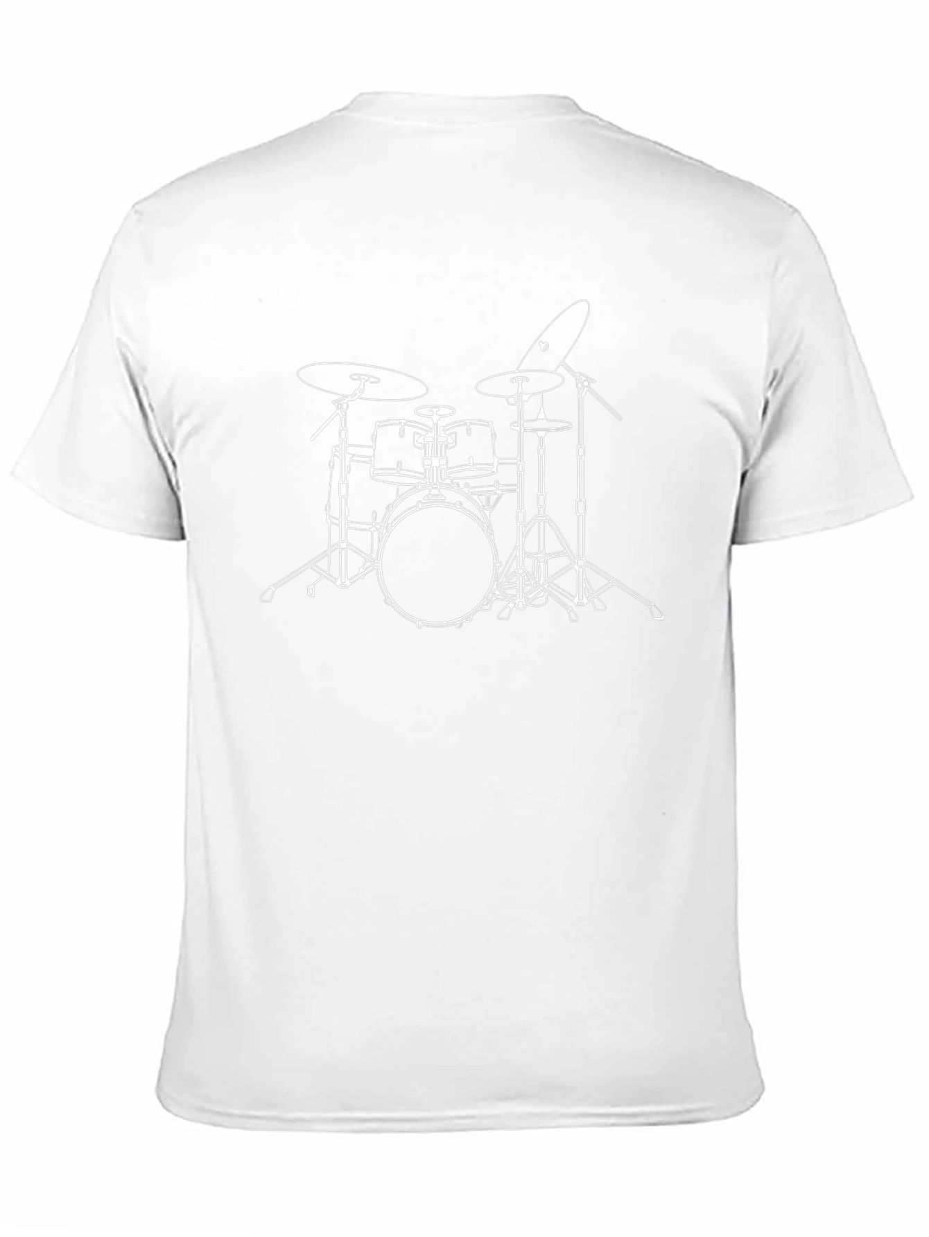 Black Drum Set Graphic Tee - Musician T-Shirt view 11