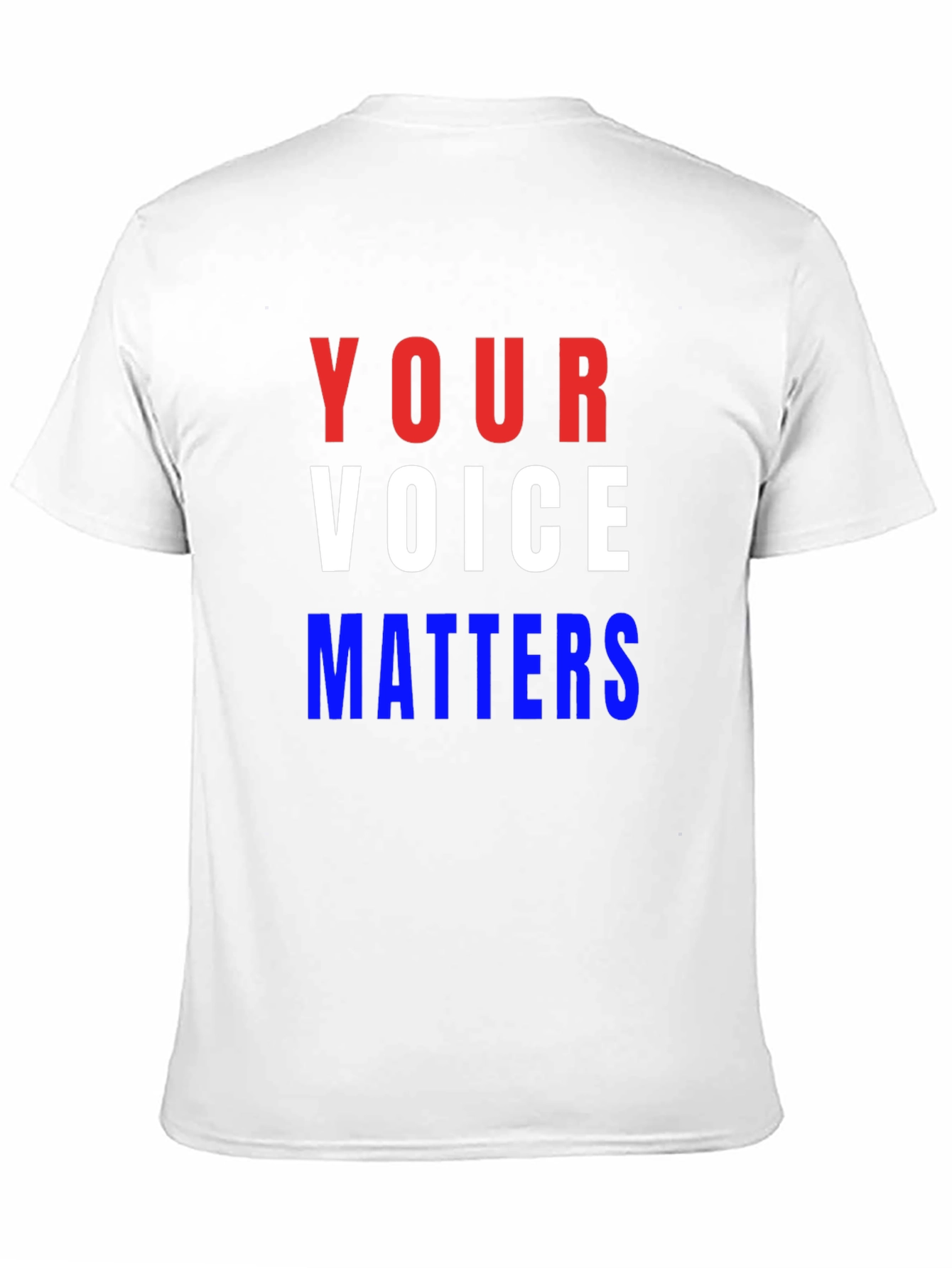 Black Your Voice Matters Graphic Tee - Patriotic T-Shirt view 11