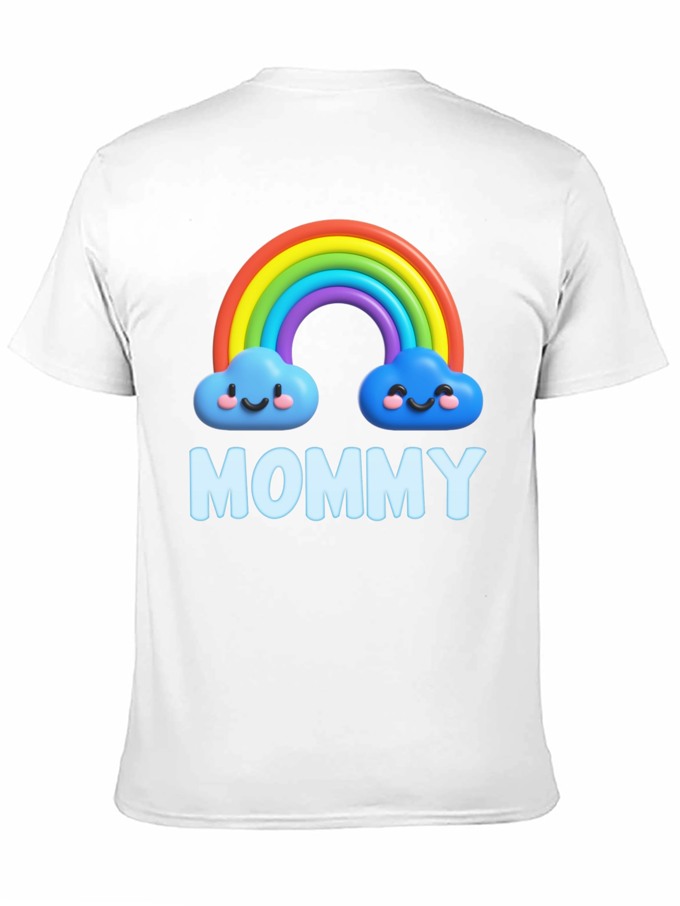 Black Rainbow Mommy Graphic T-Shirt - Cute & Comfortable! view 11