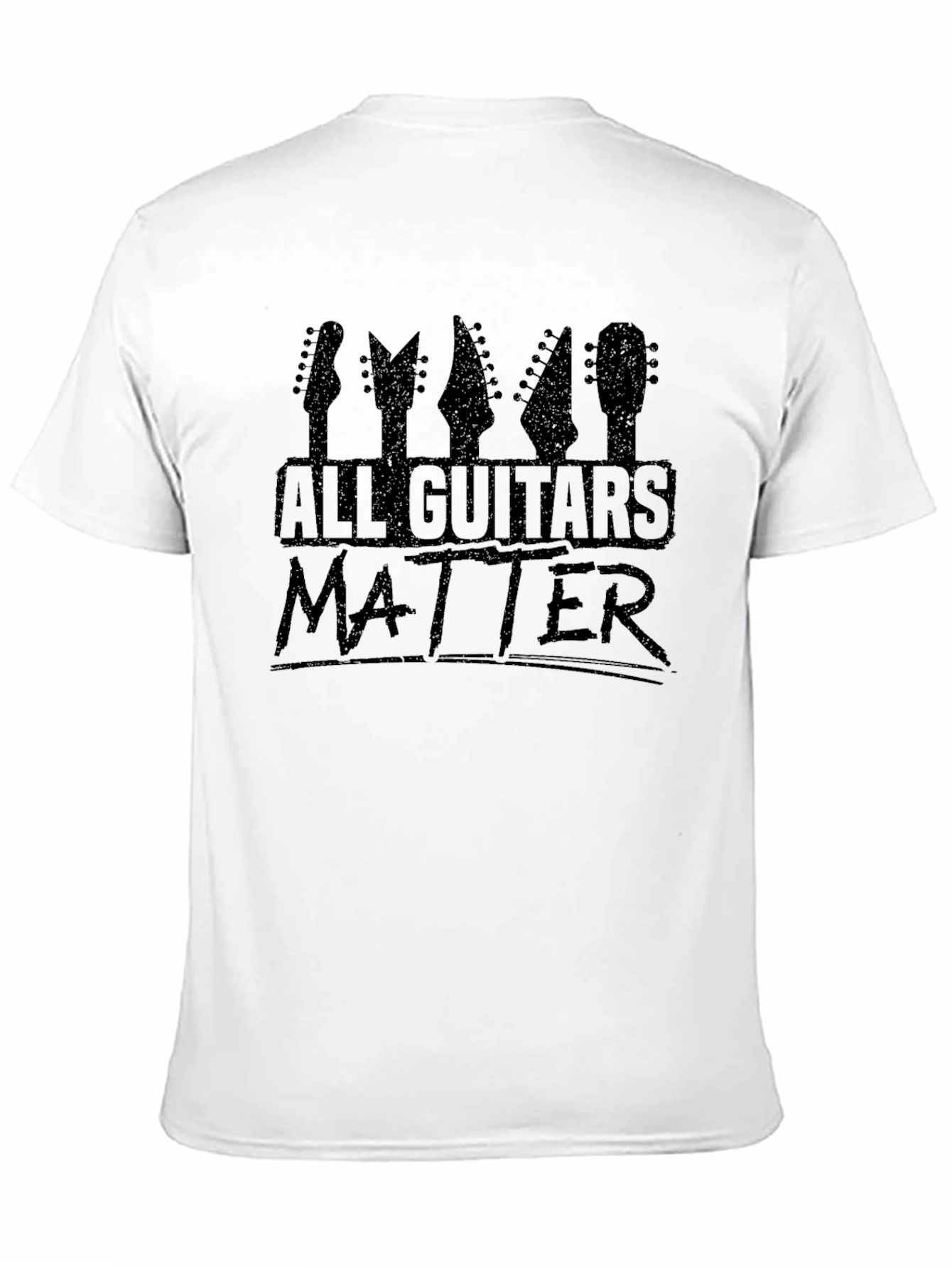 Black All Guitars Matter Funny Music T-Shirt view 11