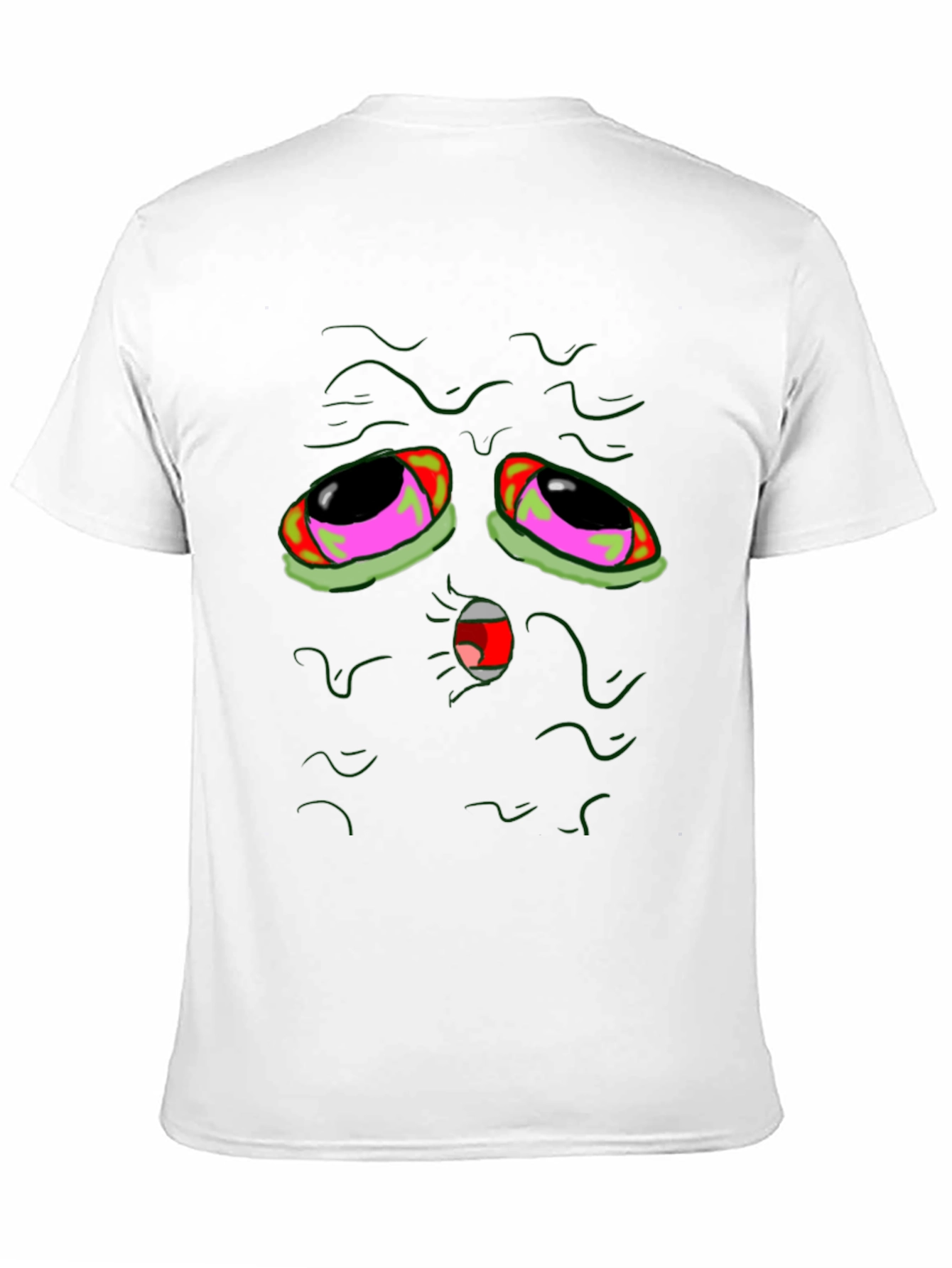 Black Groovy Green Monster Graphic Tee view 11