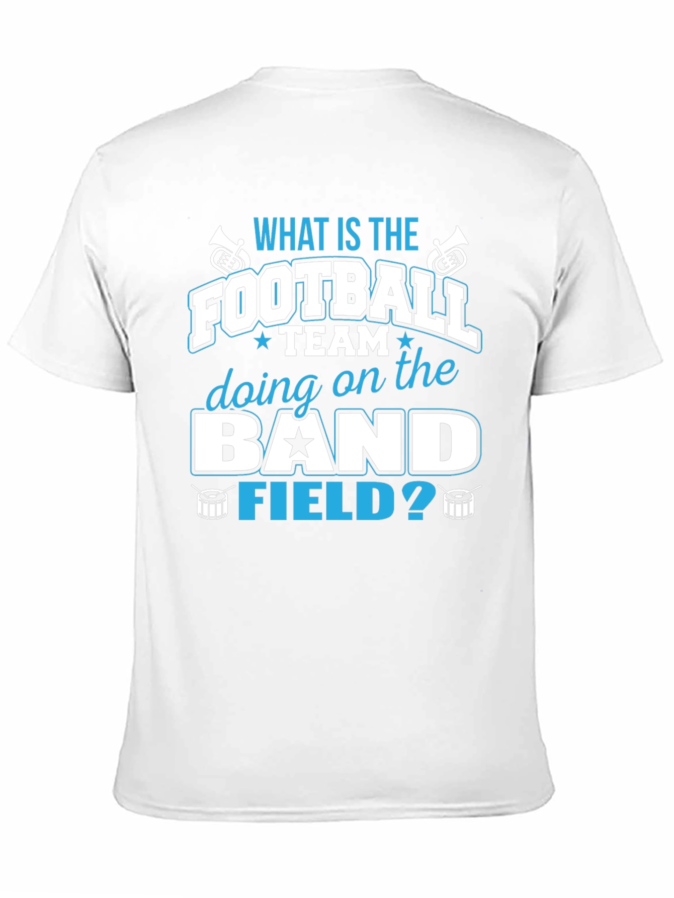 Black Football Team On The Band Field T-Shirt view 11