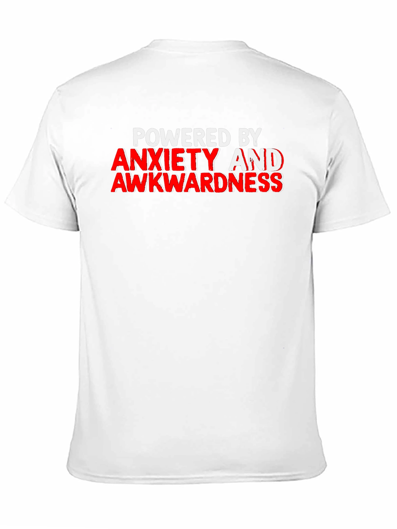 Black Anxiety & Awkwardness T-Shirt - Funny Slogan Tee view 11