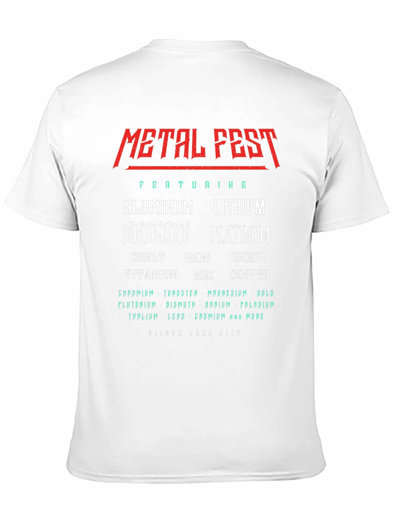Black Metal Fest Periodic Table T-Shirt view 11