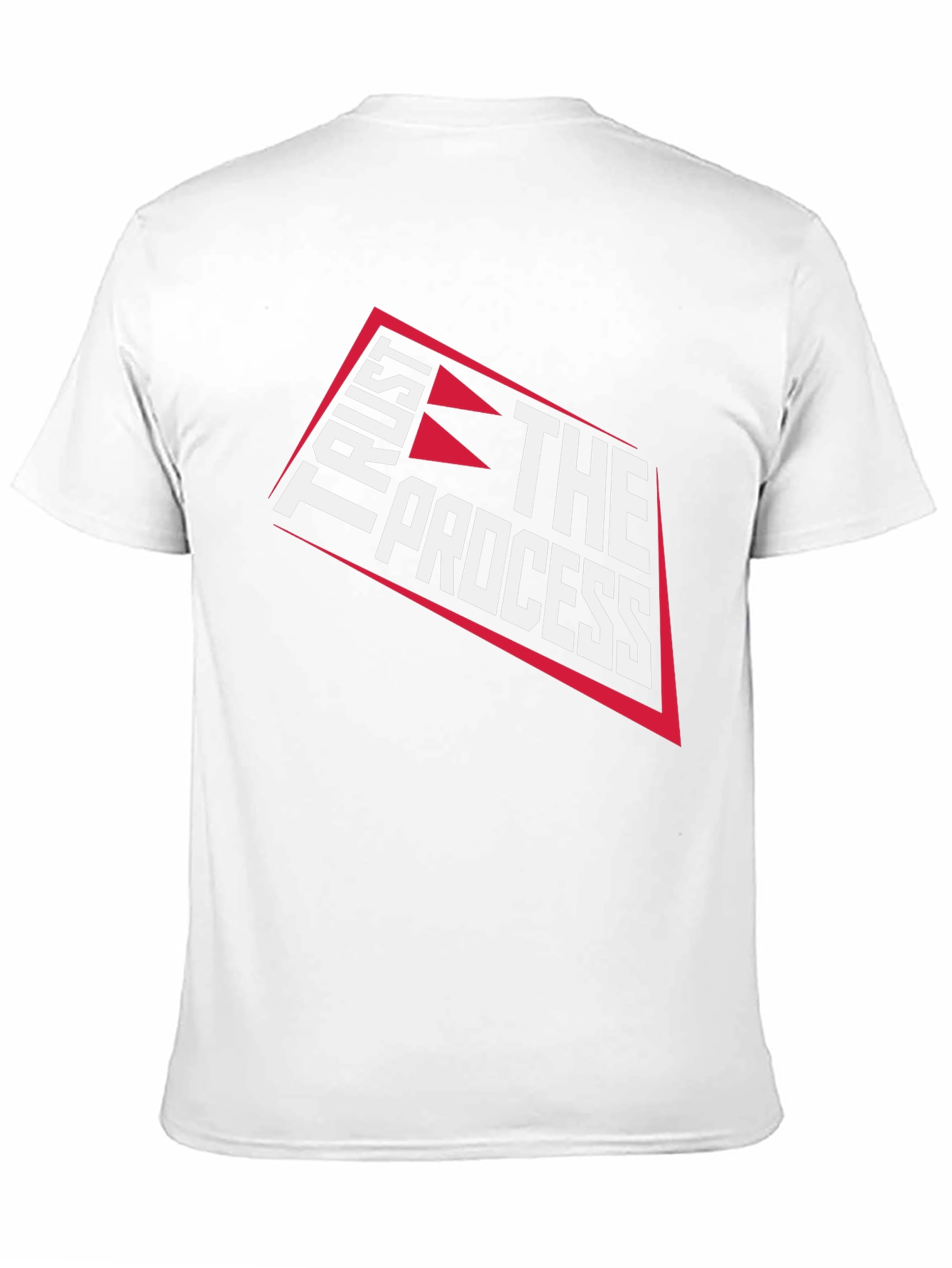 Black Trust The Process Graphic T-Shirt - Black Cotton Tee view 11