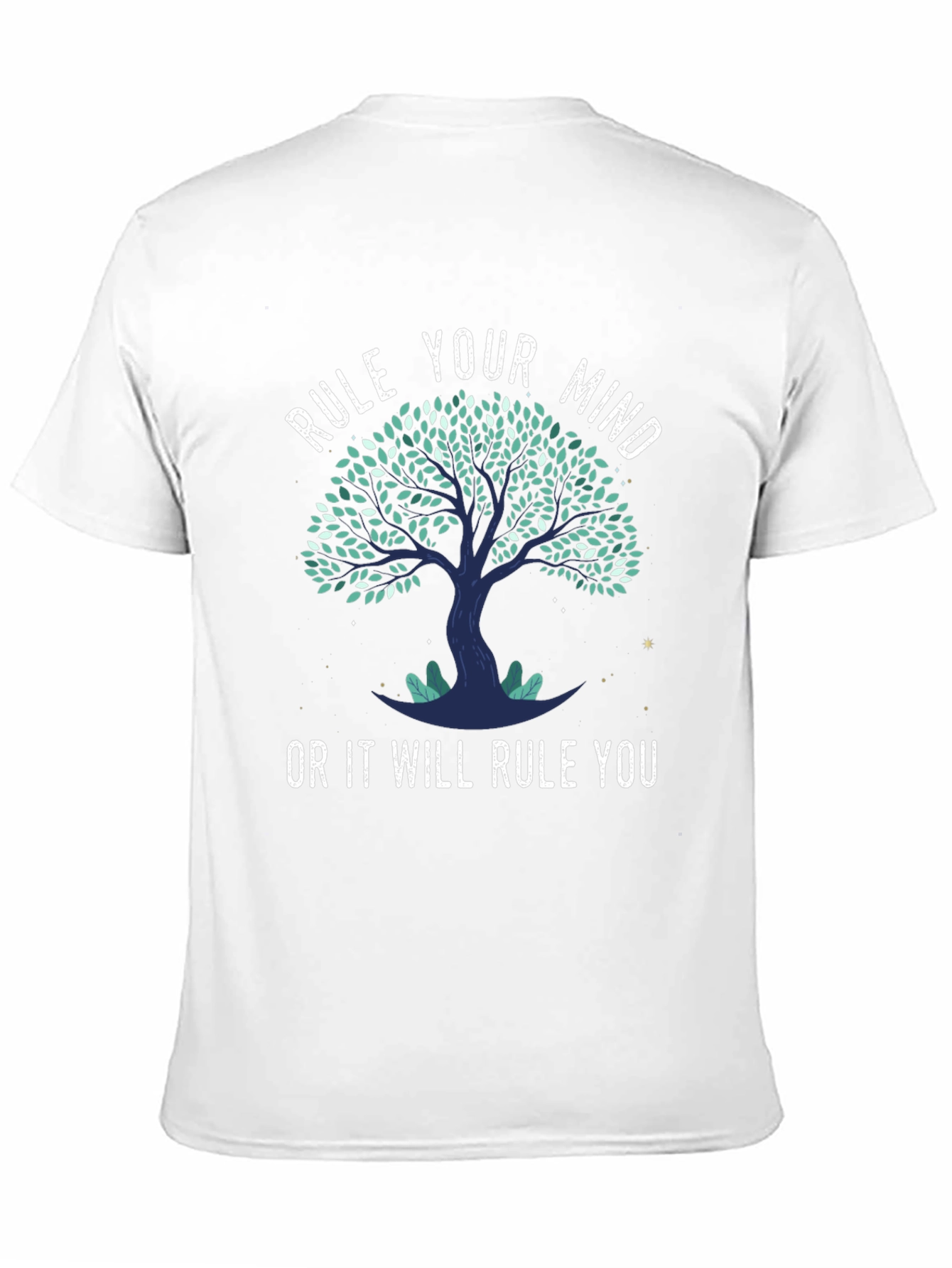 Black Rule Your Mind Tree Graphic Tee view 11