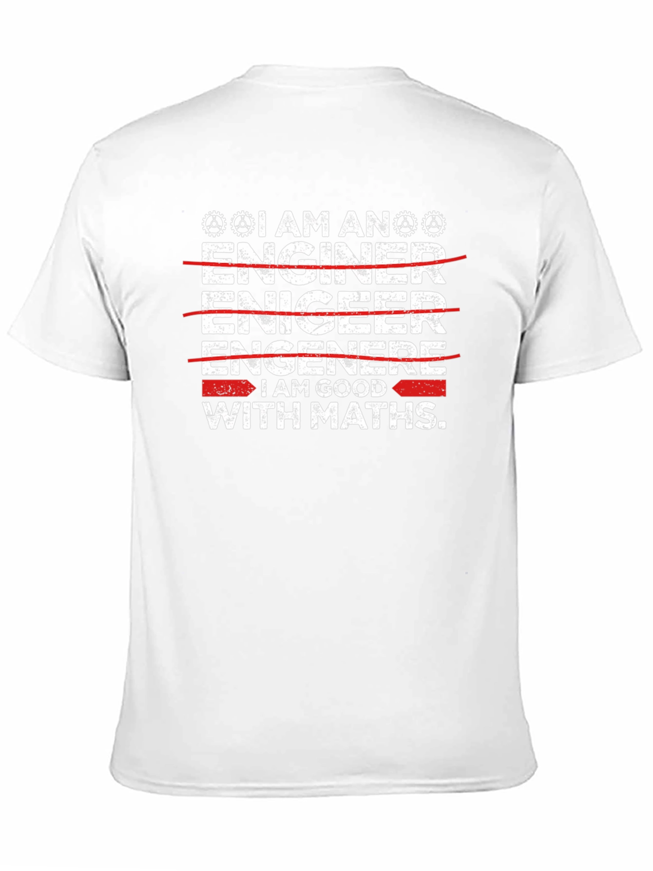 Black Engineer Math Skills T-Shirt view 11