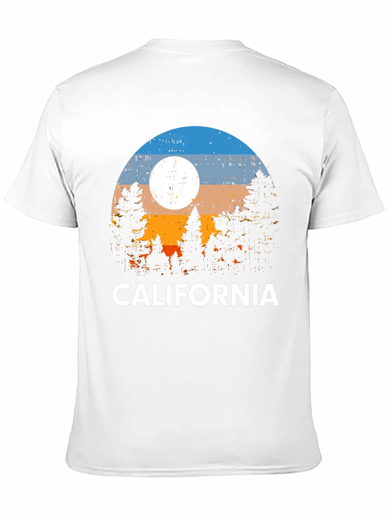 Black California Sunset Graphic T-Shirt view 11