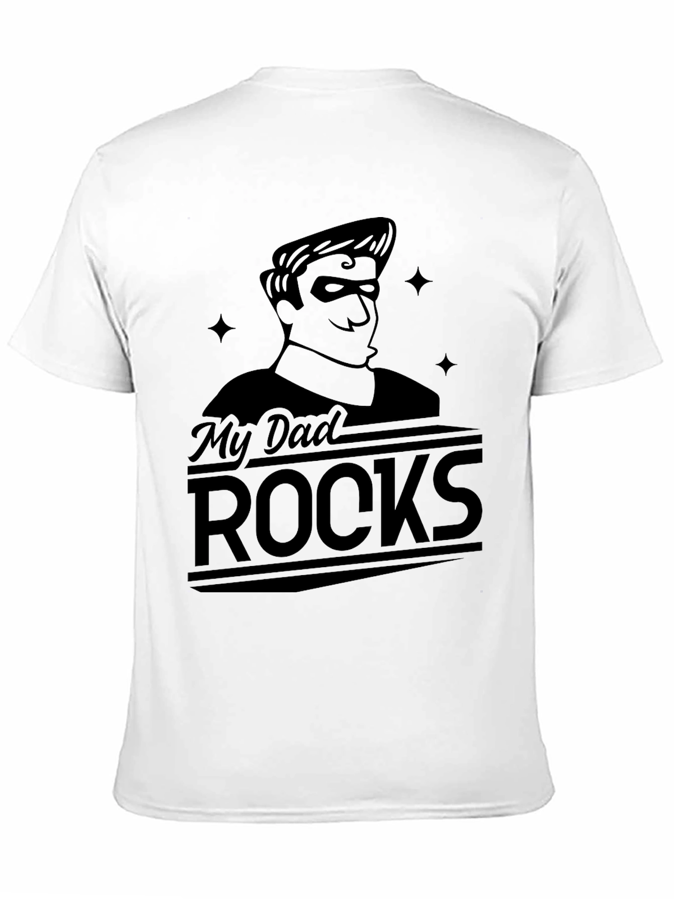 Black My Dad Rocks - Black Graphic T-Shirt view 11