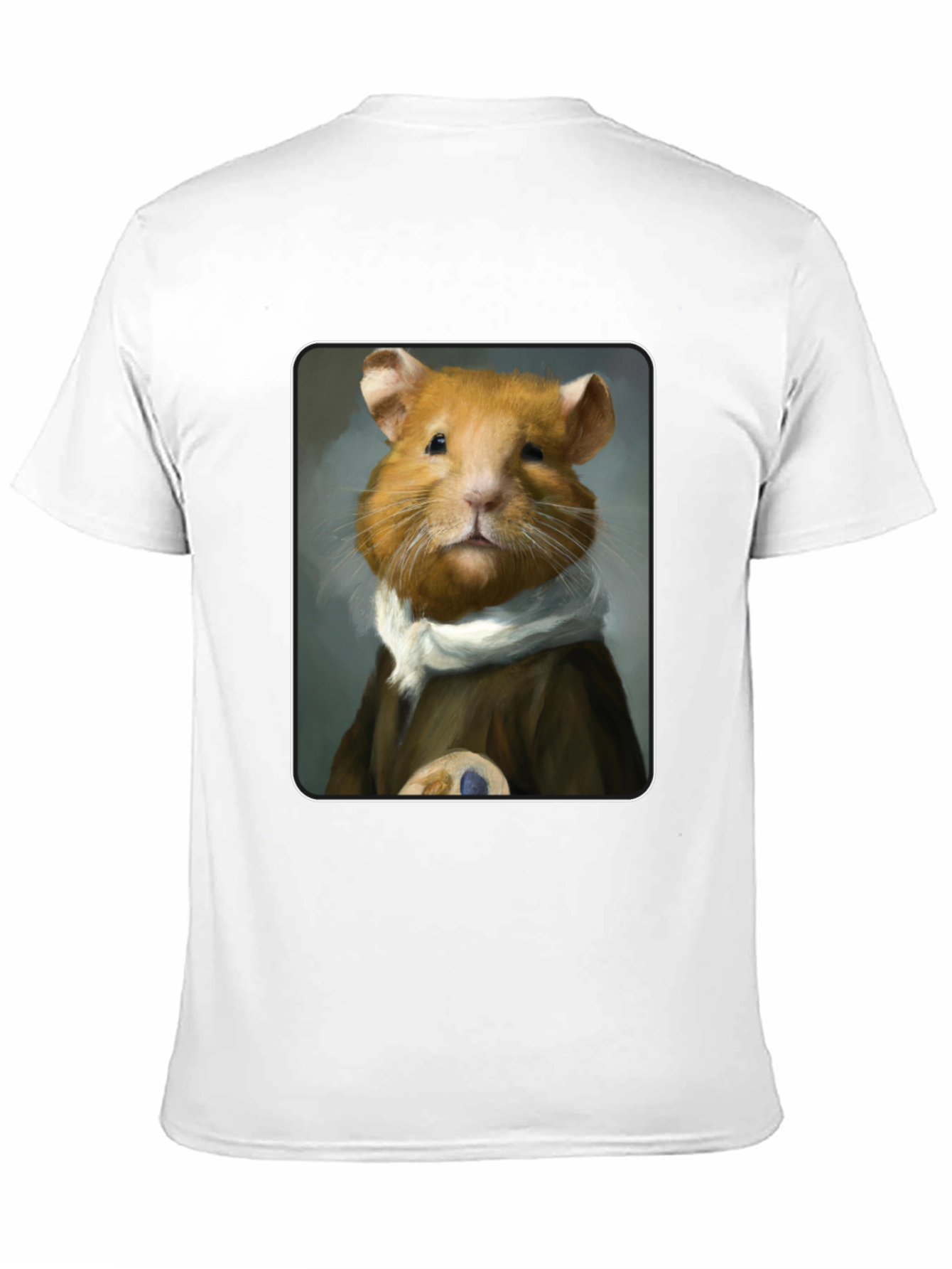 Black Hamster Portrait T-Shirt - Unique & Quirky Tee view 11
