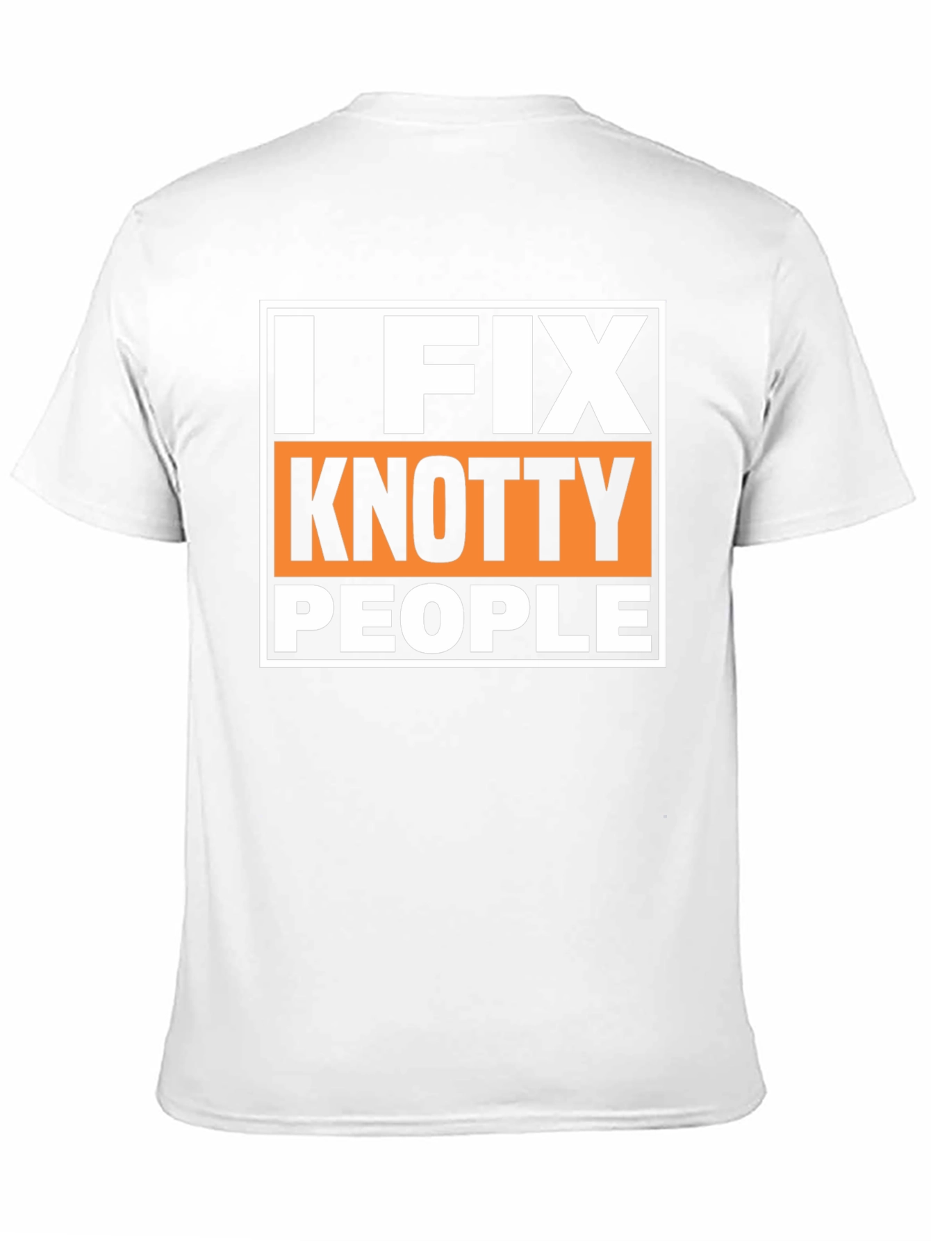 Black I Fix Knotty People Funny Graphic T-Shirt view 11