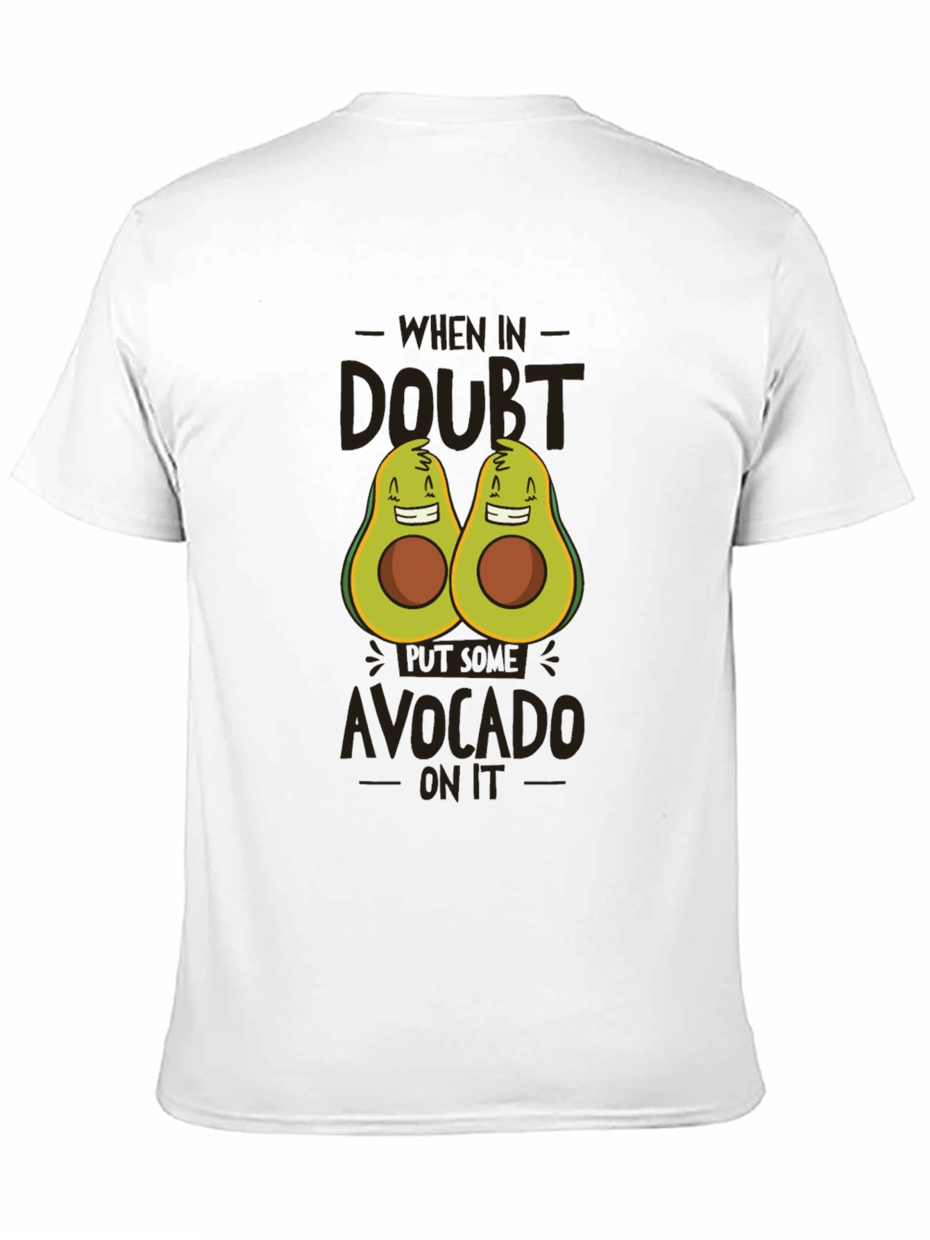 Black Avocado Graphic Print Tee - When in Doubt, Avocado On It view 11