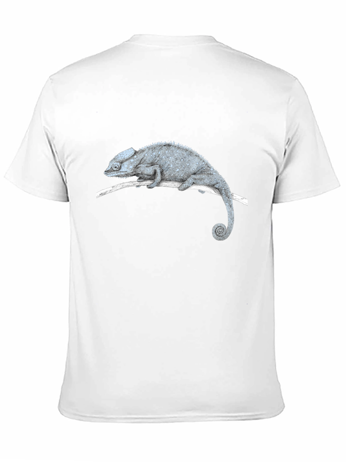 Black Chameleon Graphic Tee - Black Casual T-Shirt view 11