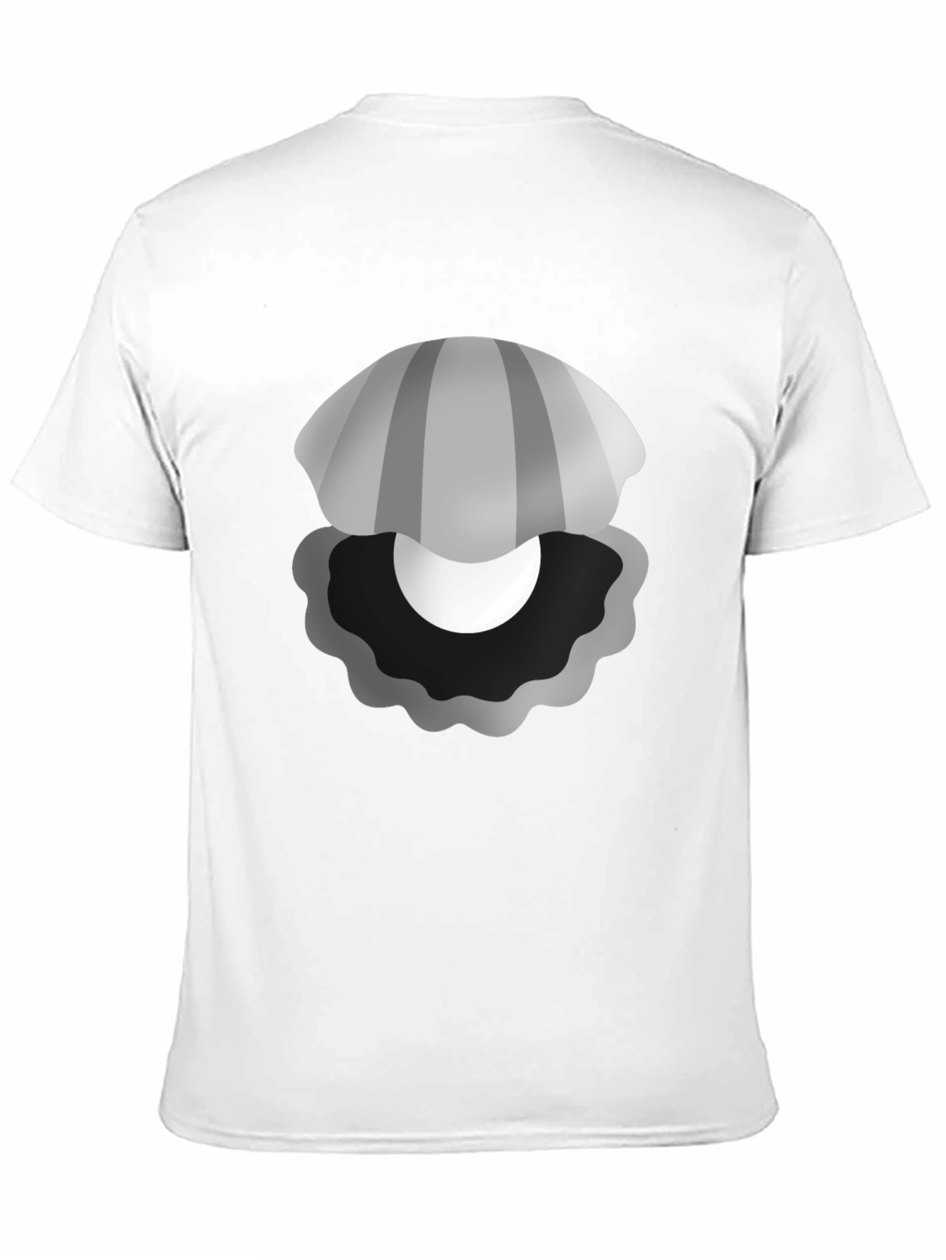 Black Oyster Pearl Graphic Black Tee - Novelty T-Shirt view 11