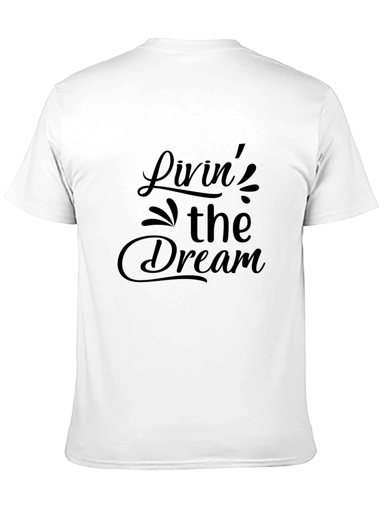 Black Livin' The Dream Black Graphic Tee view 11