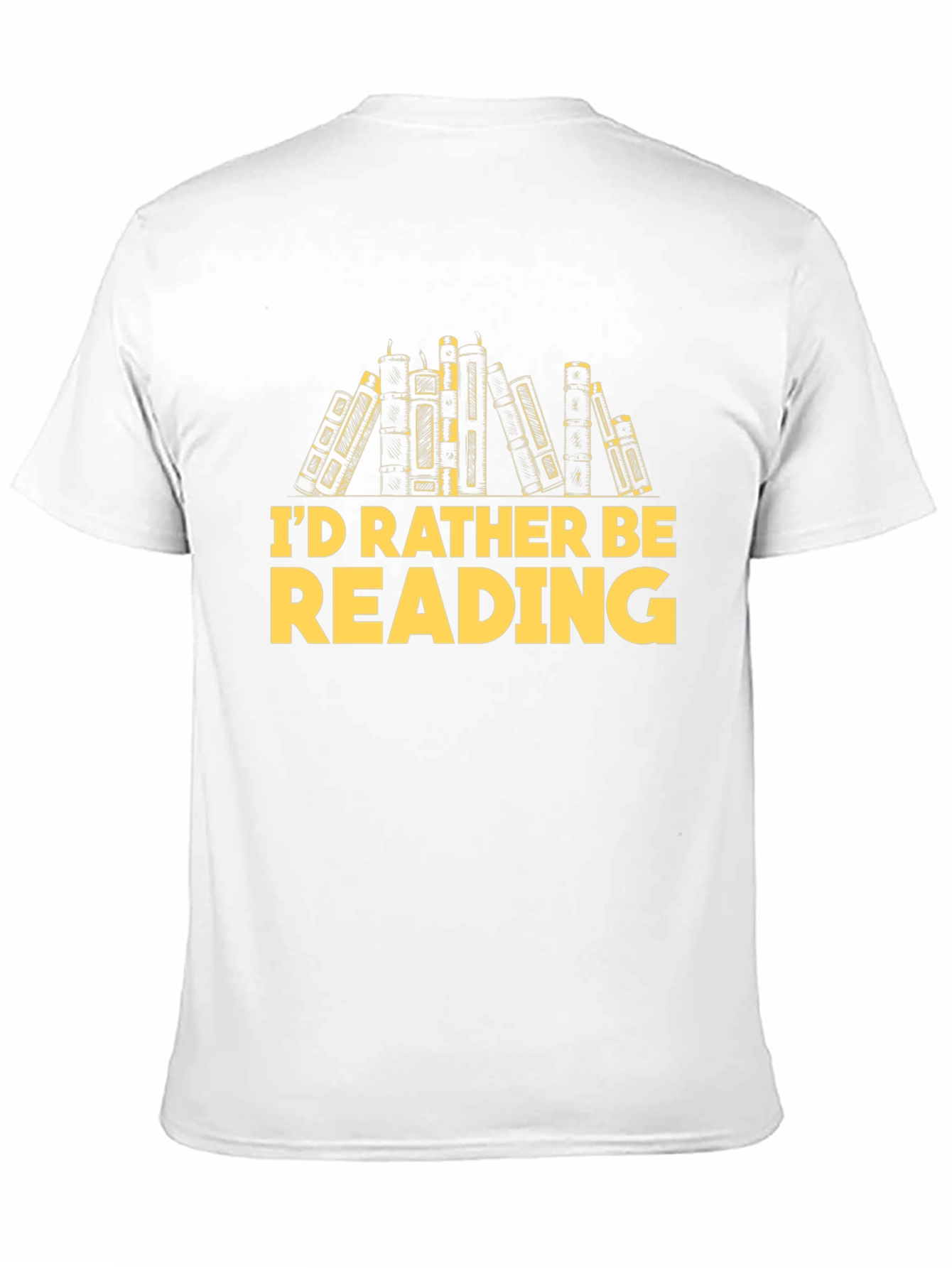 Black I'd Rather Be Reading T-Shirt Bookworm Gift view 11