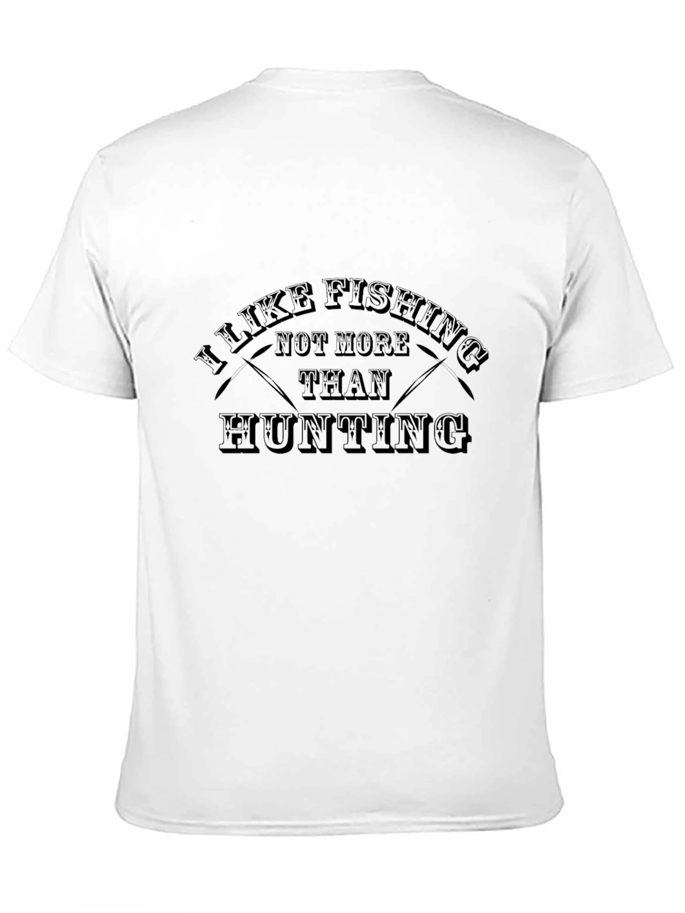 Black Fishing & Hunting Graphic T-Shirt view 11