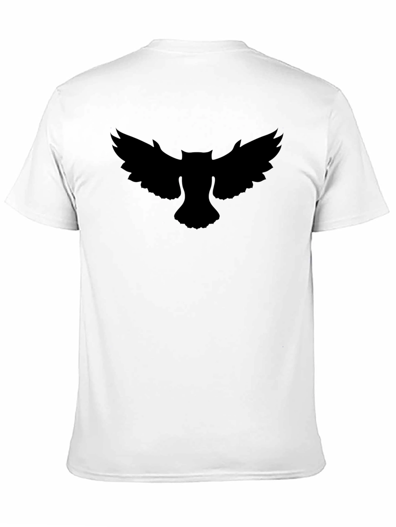 Black Men's Black Owl Graphic Tee - Cool & Stylish view 11