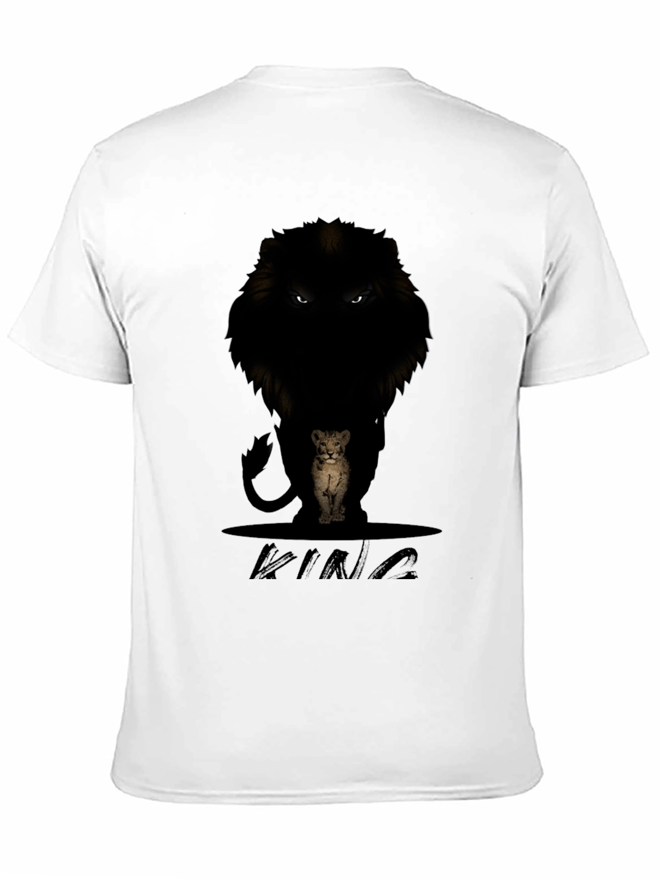 Black Lion King Graphic Tee - Men's Black T-Shirt view 11