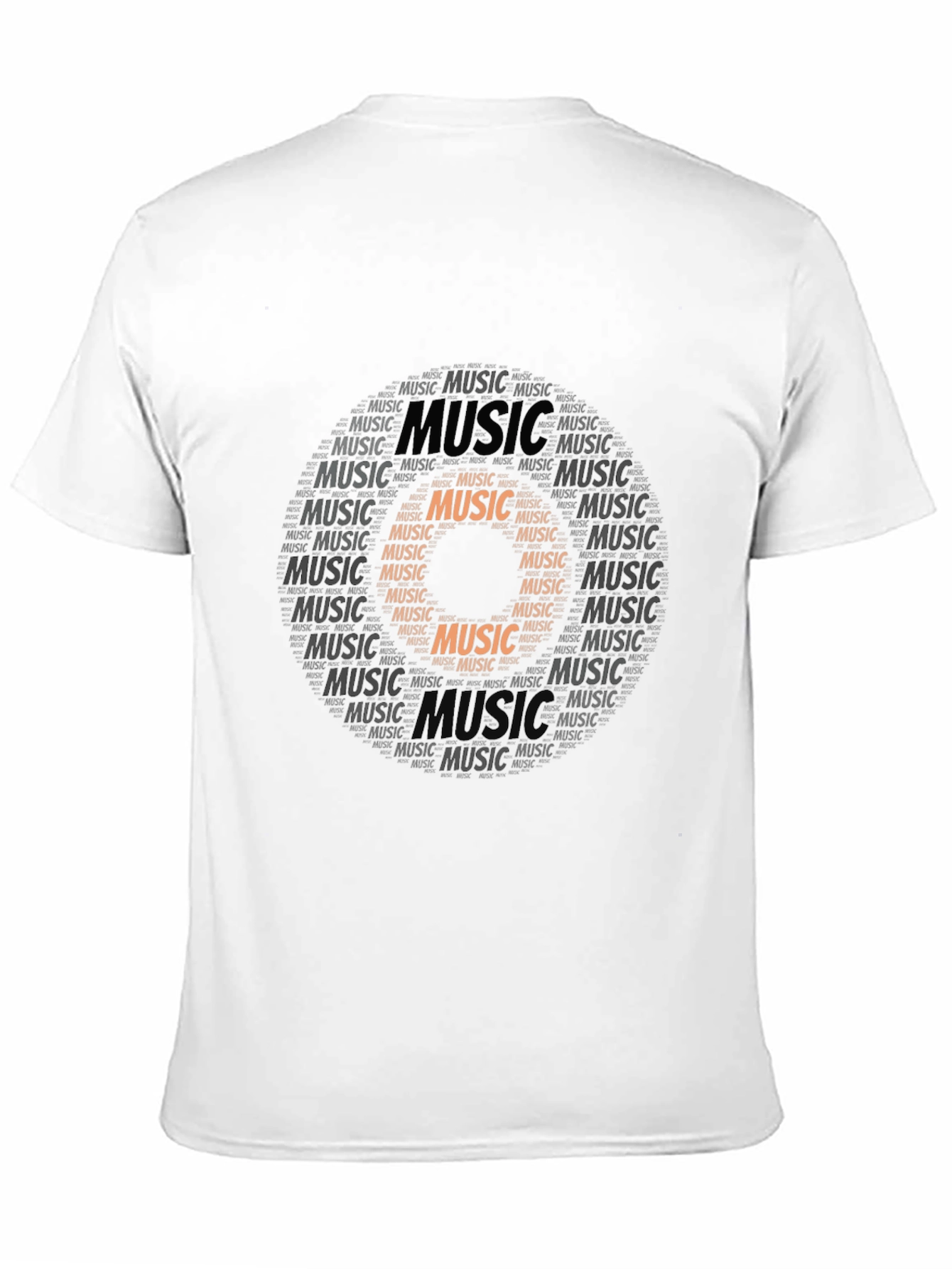 Black Music Record Word Art Graphic Tee view 11