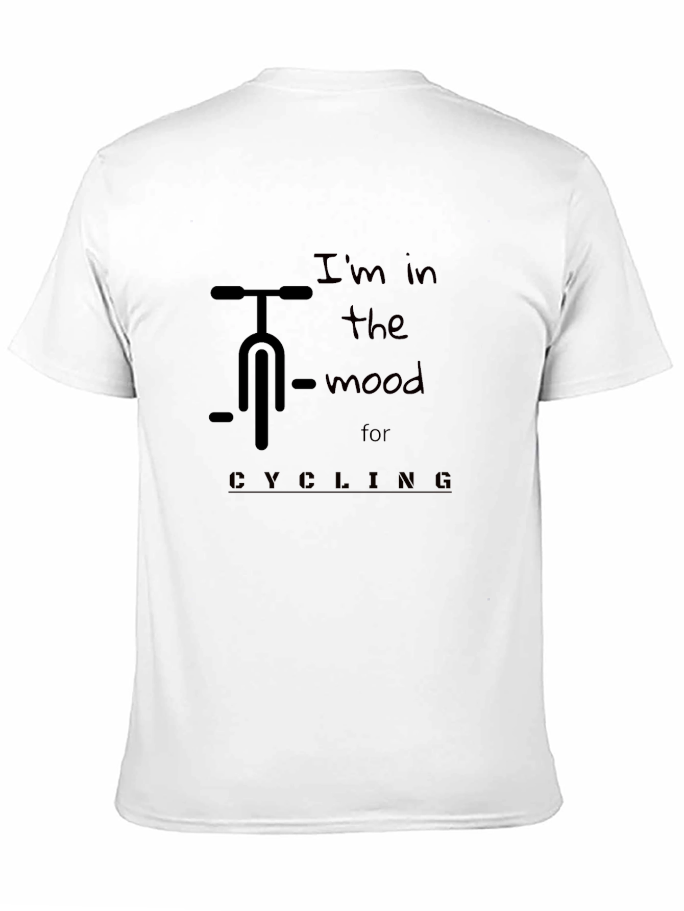 Black Cycling Mood T-Shirt - Bike Graphic Tee view 11