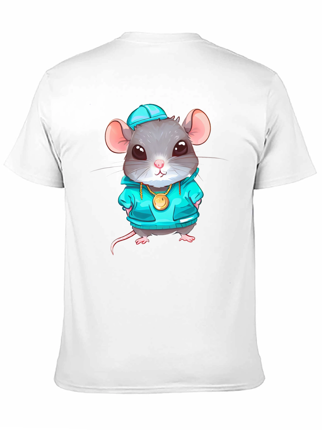 Black Cool Rat Graphic T-Shirt view 11