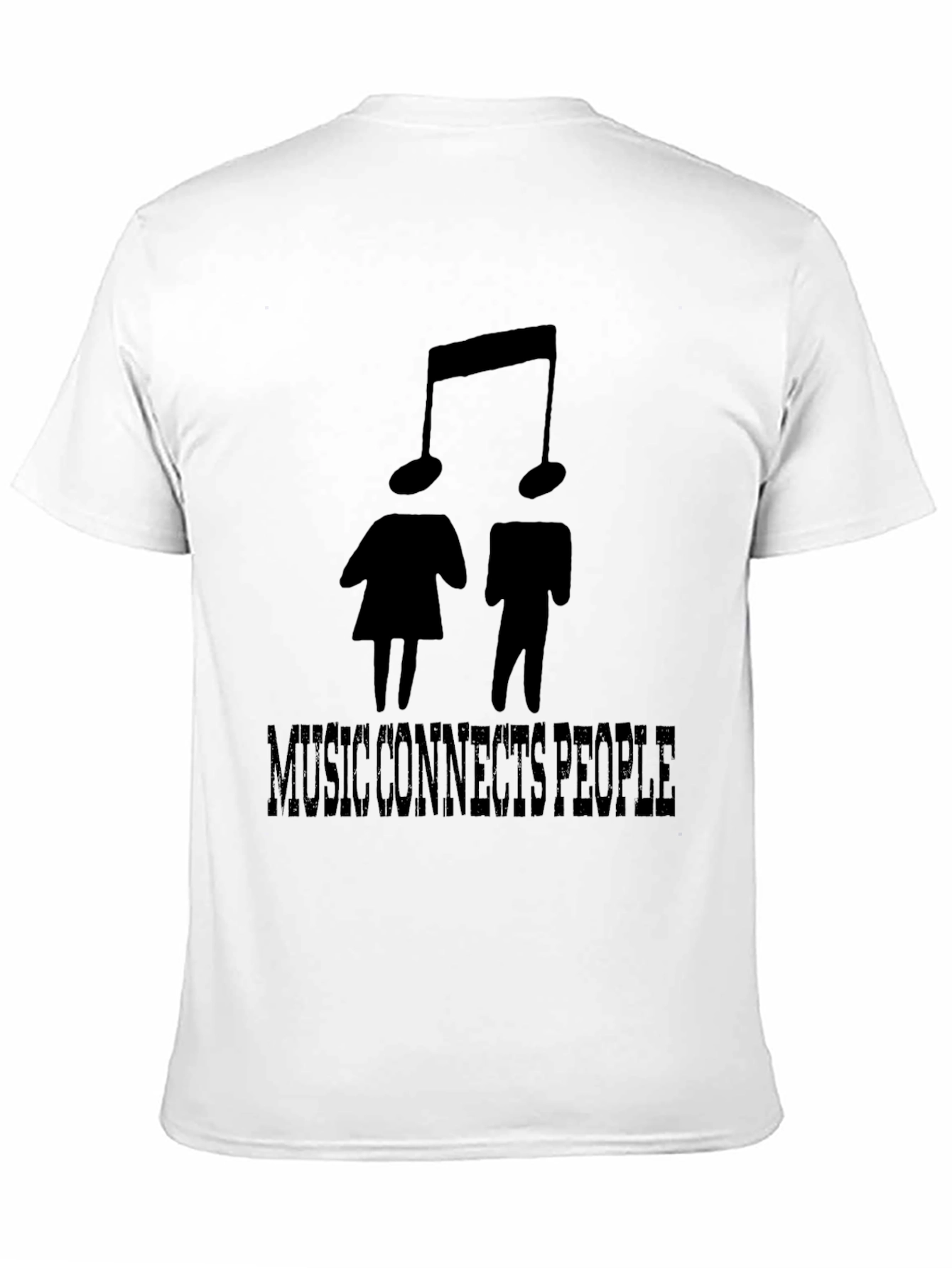 Black Music Connects People Black Graphic T-Shirt view 11