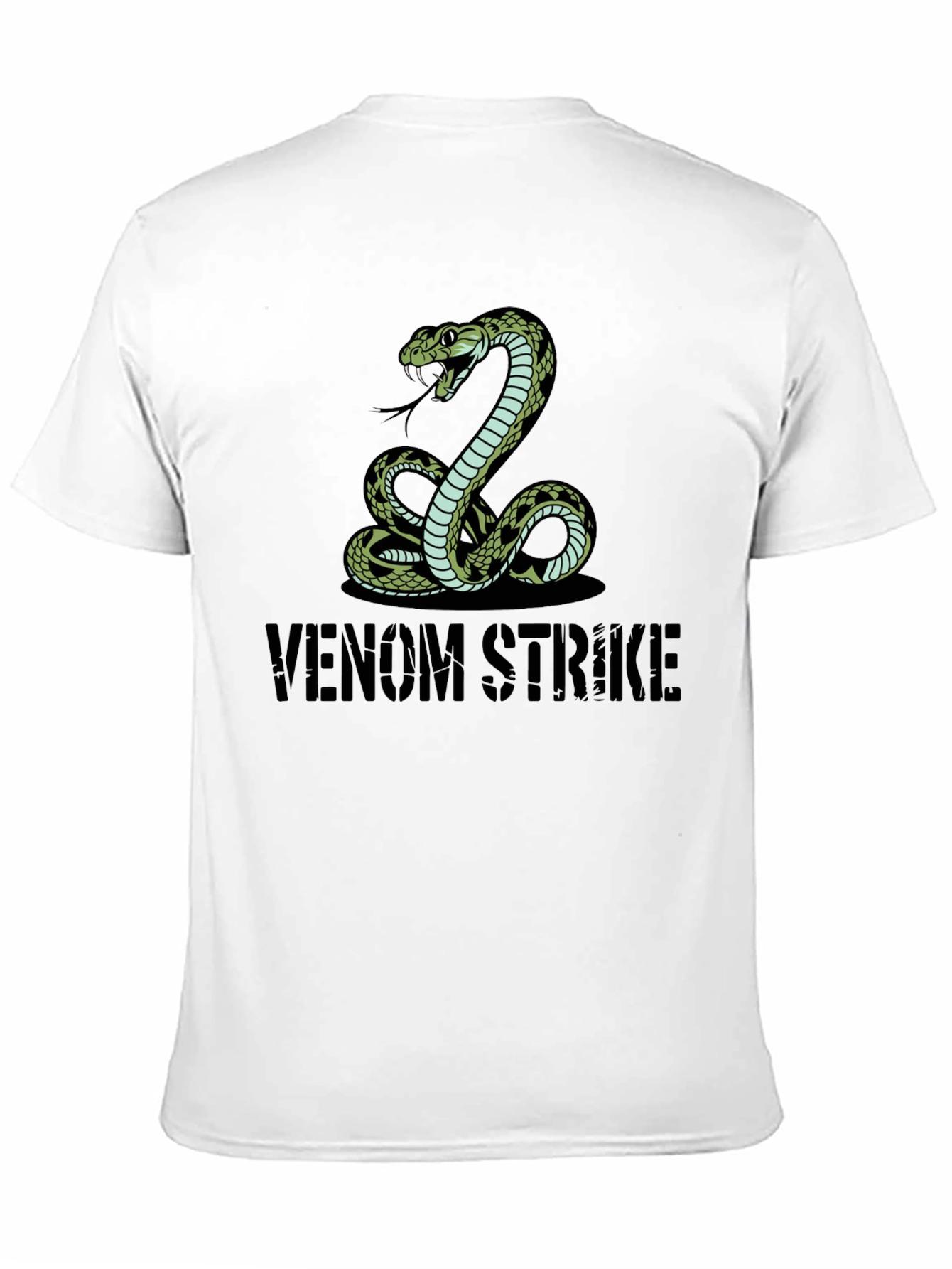 Black Venom Strike Snake Graphic Tee view 11
