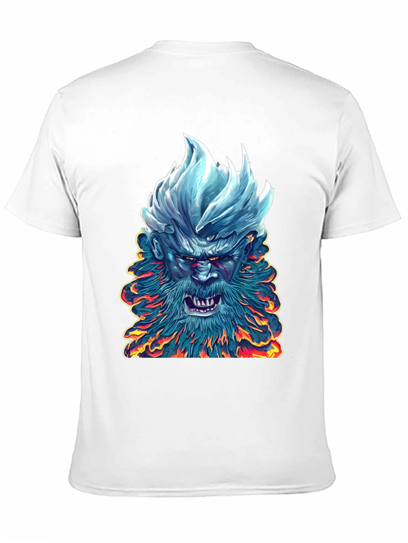 Black Ice & Fire Demon Graphic Tee - Black view 11