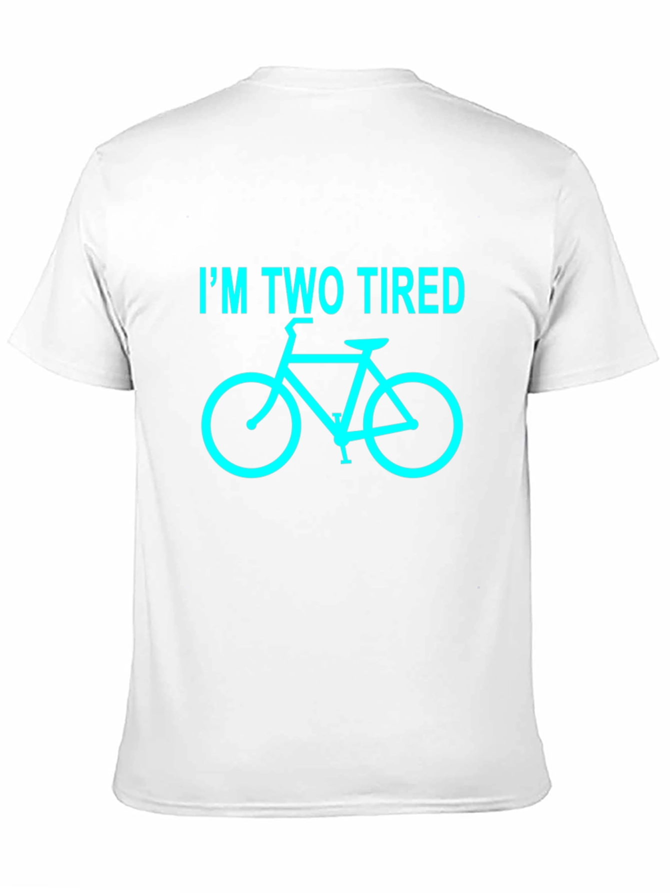 Black I'm Two Tired Bicycle Graphic Tee - Black view 11