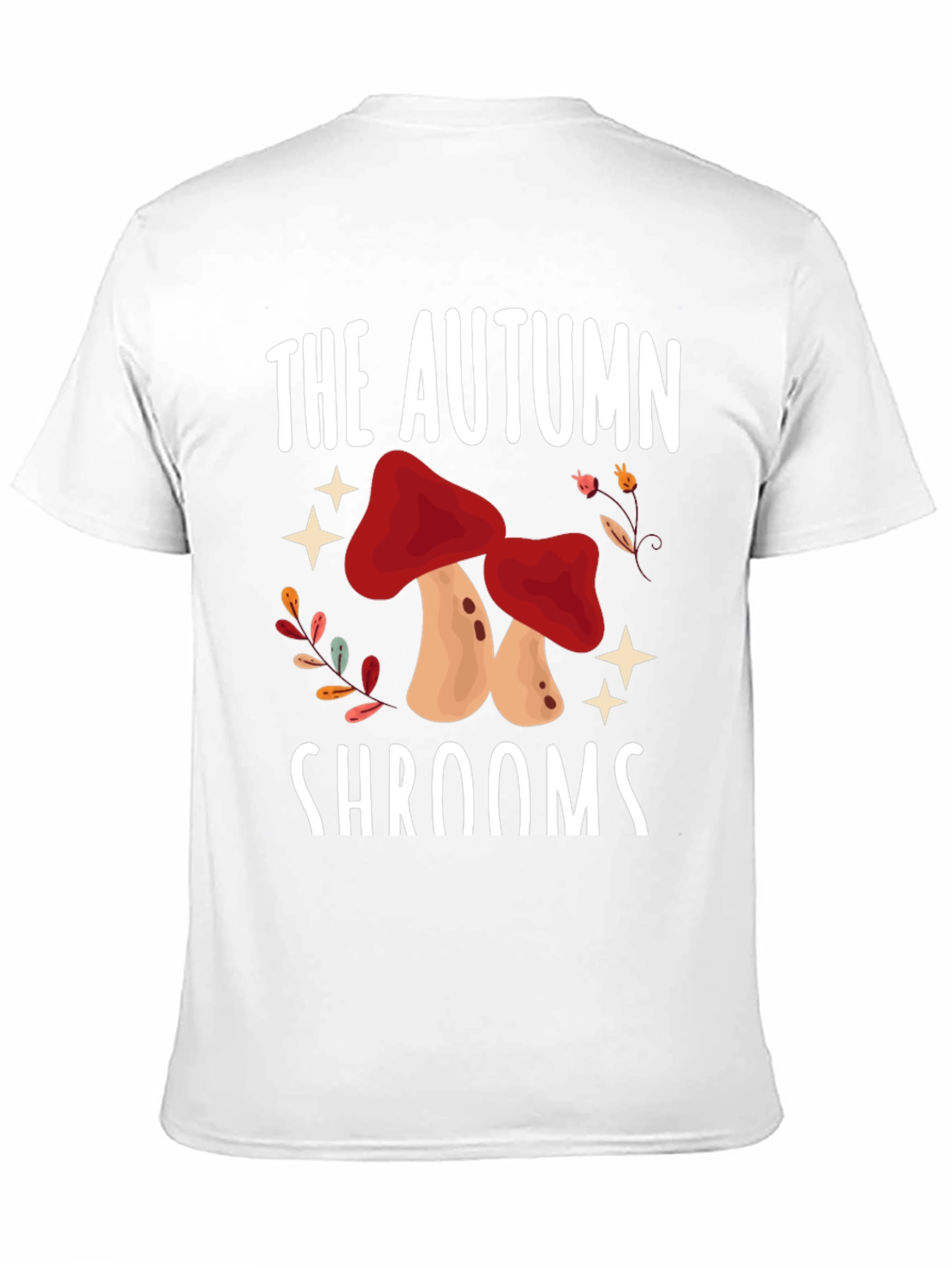 Black Autumn Shrooms T-Shirt - Mushroom Season Tee view 11