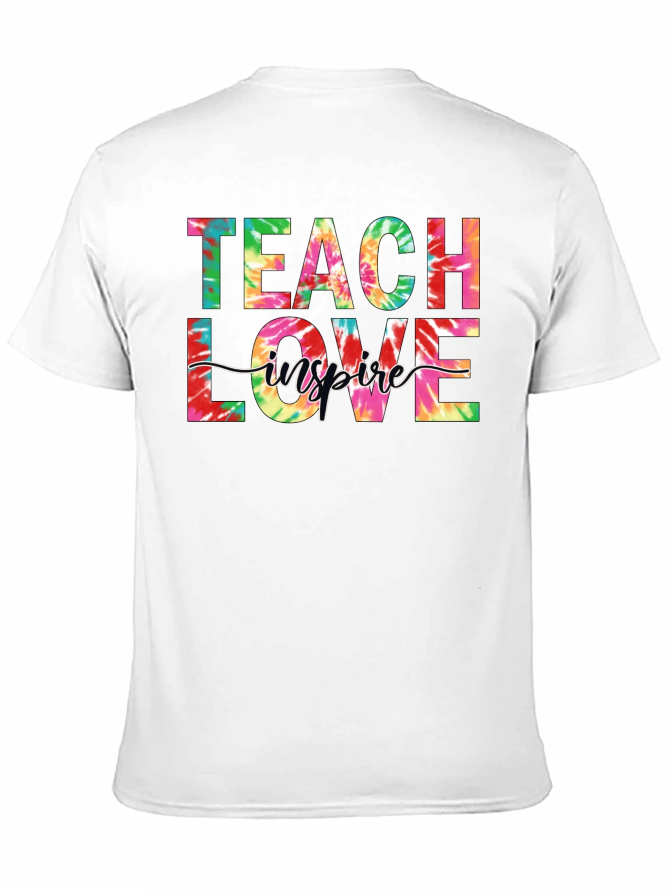 Black Teach Love Inspire Tie Dye Graphic Tee view 11