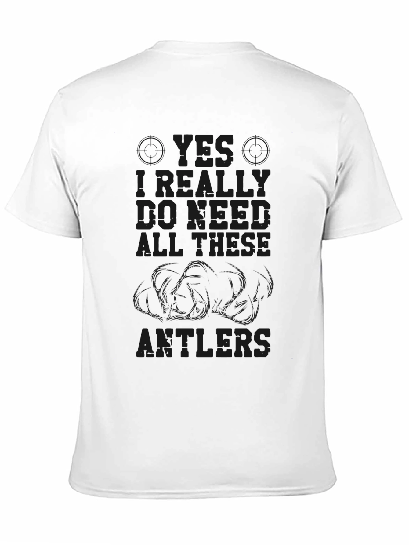 Black Need All These Antlers Graphic Tee view 11