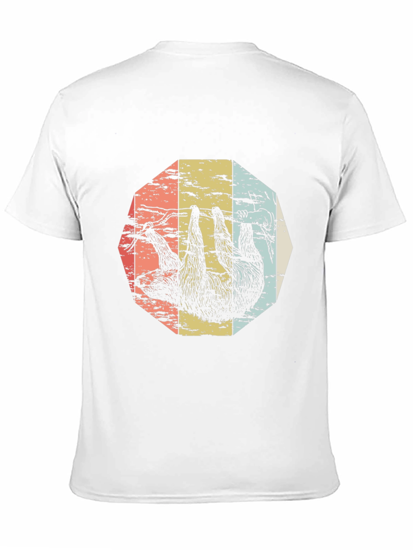 Black Retro Sloth Graphic Tee view 11