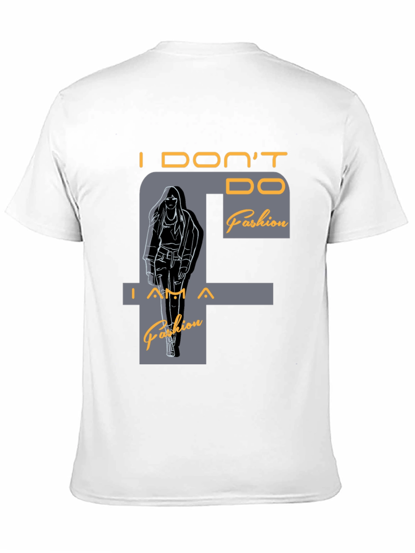 Black I DON'T DO Fashion T-Shirt view 11