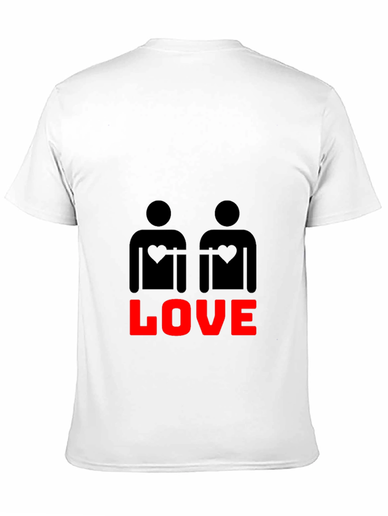 Black Love Wins Graphic Tee - Black Cotton Blend view 11