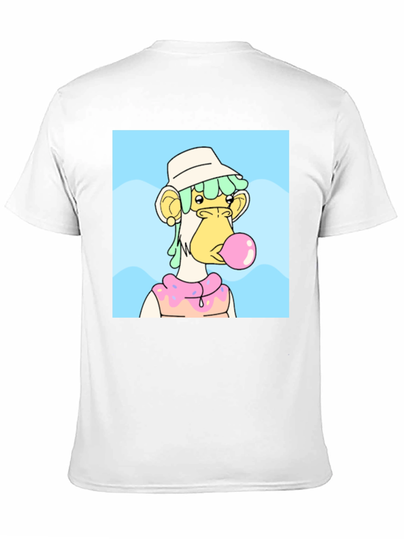 Black NFT Bubblegum Ape Graphic Tee - Black view 11